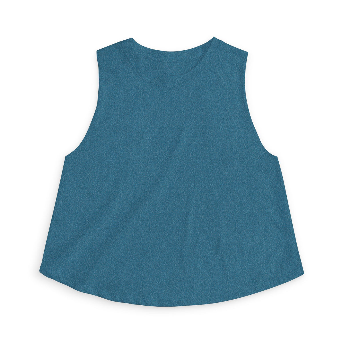 Crop Top — Minimal White Yoga Tank, Relaxed Women's Workout Lounge Top