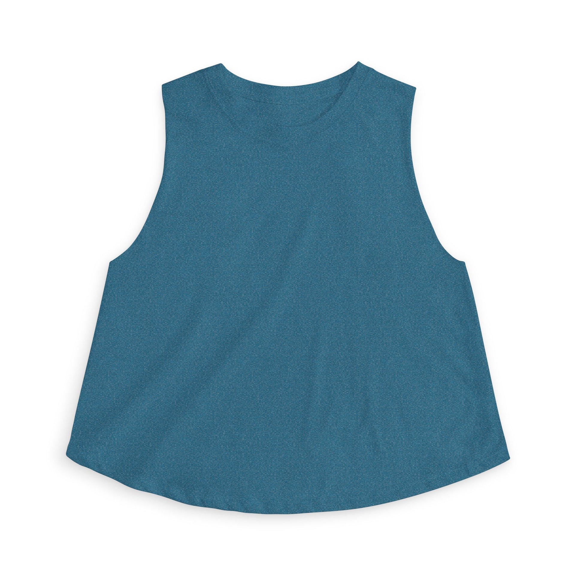 Crop Top — Minimal White Yoga Tank, Relaxed Women's Workout & Lounge Top