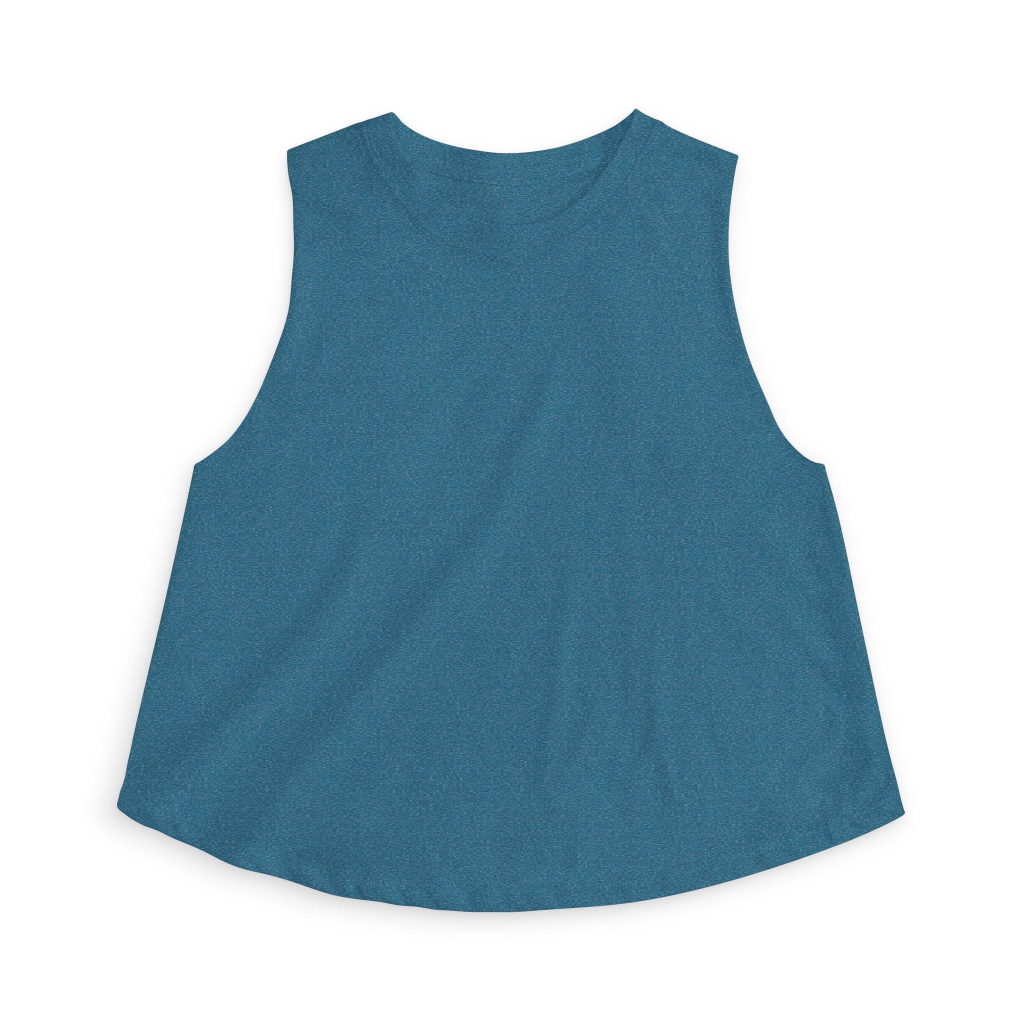 Crop Top — Minimal White Yoga Tank, Relaxed Women's Workout & Lounge Top