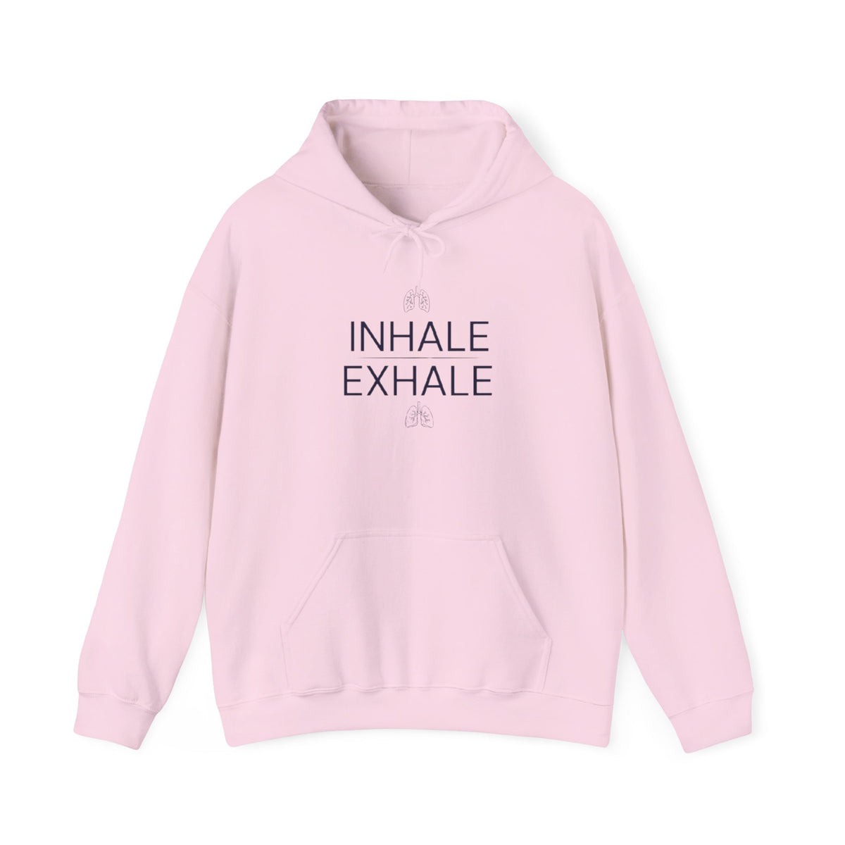 Yoga Hoodie — "Inhale Exhale" Meditation Sweatshirt