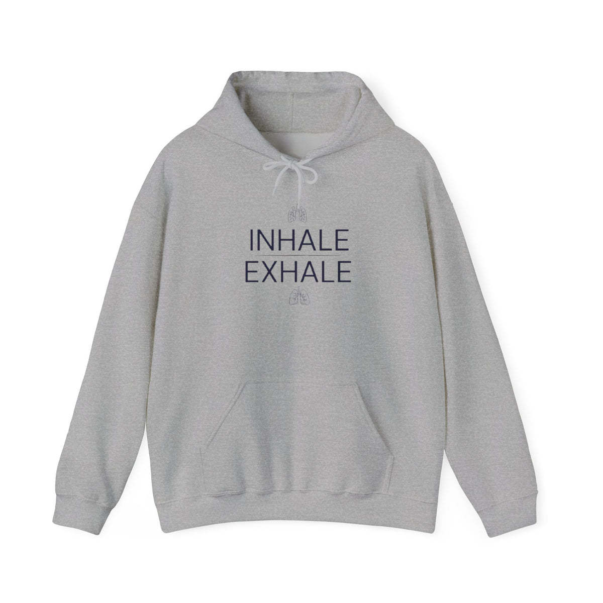 Yoga Hoodie — "Inhale Exhale" Meditation Sweatshirt