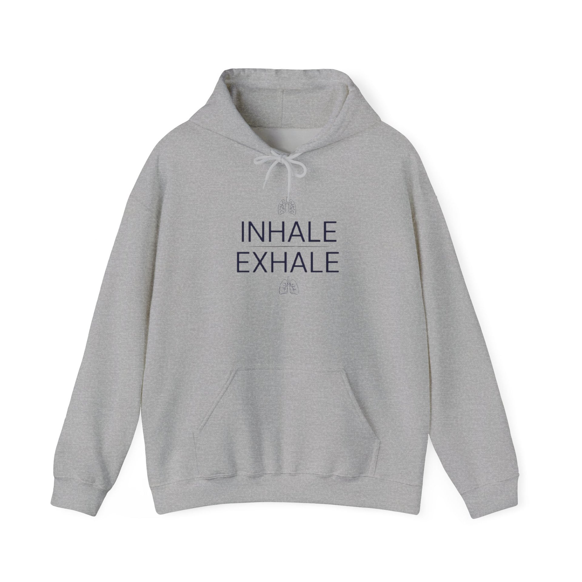 Yoga Hoodie — "Inhale Exhale" Meditation Sweatshirt