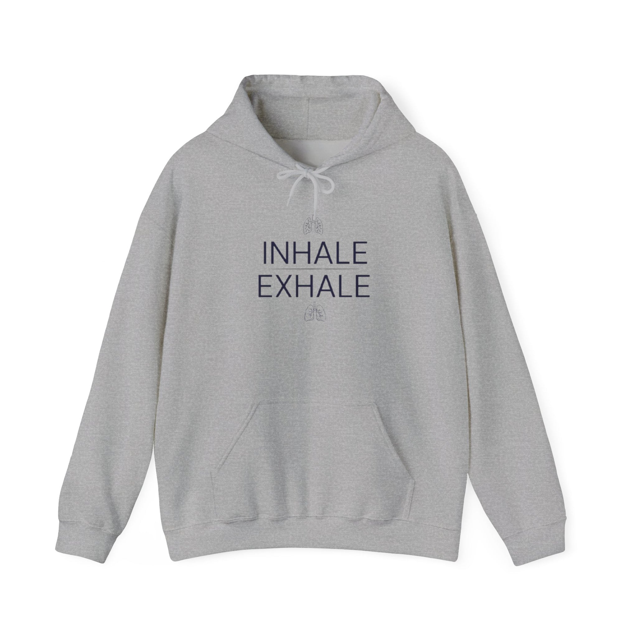 Yoga Hoodie — "Inhale Exhale" Meditation Sweatshirt