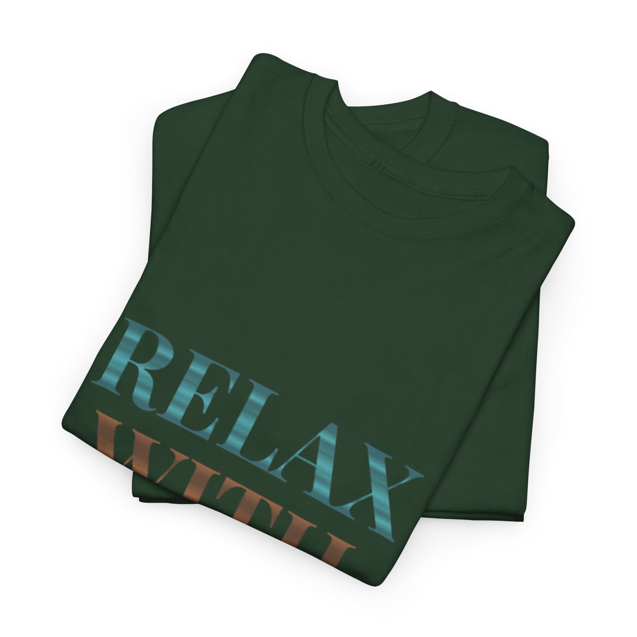 Relax With Yoga T-Shirt — Minimal Wellness Tee for Yogis & Meditation