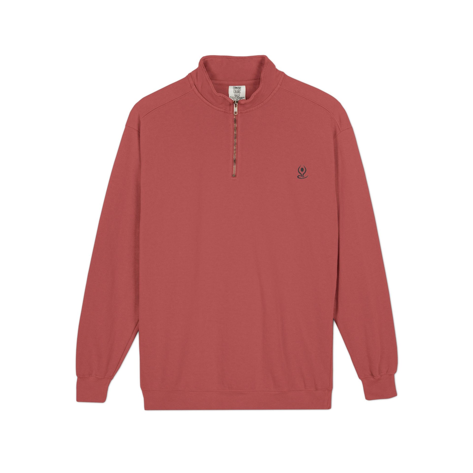 Quarter-Zip Sweatshirt — Mind Body Soul Graphic Relaxed Pullover