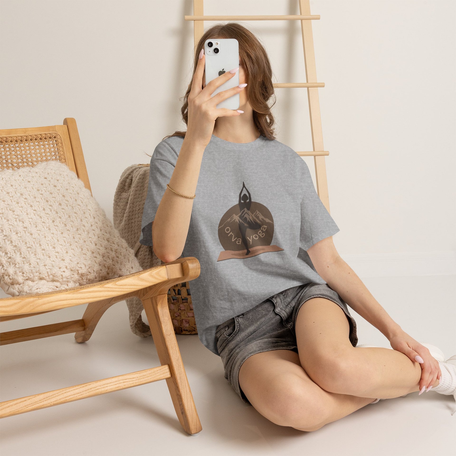 Yoga Tee — 'Orva Yoga' Mountain Pose Graphic T-Shirt
