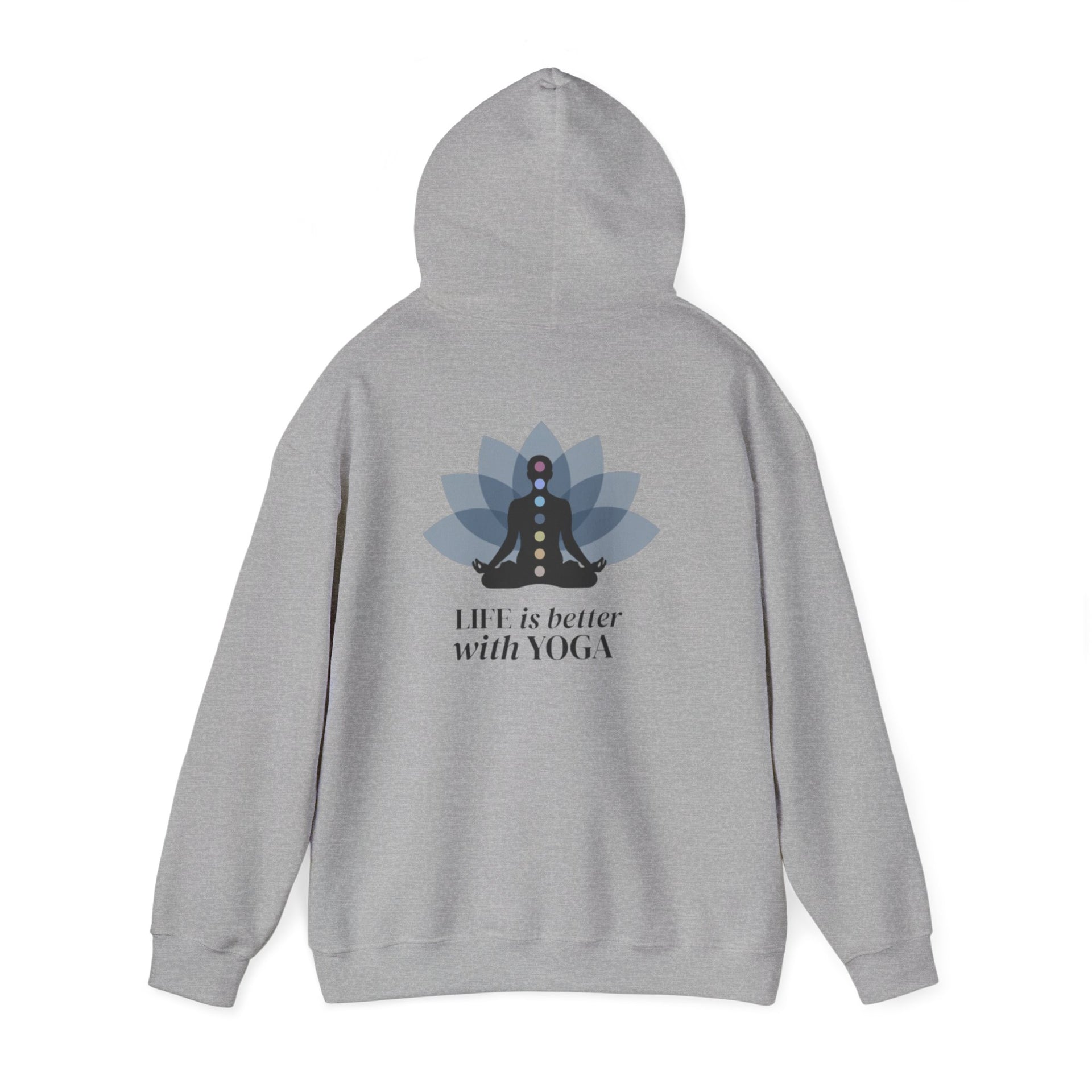 Yoga Hoodie — "Inhale Exhale" Meditation Sweatshirt