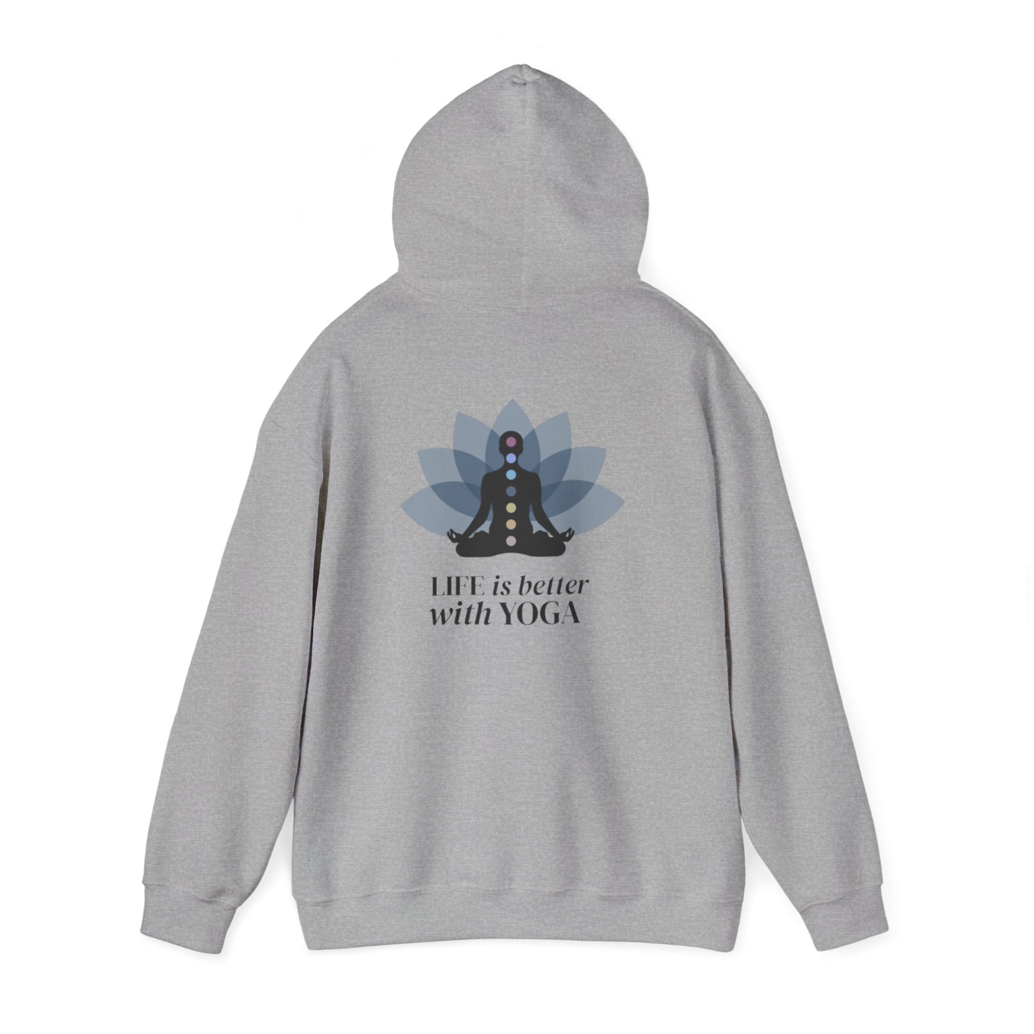 Yoga Hoodie — "Inhale Exhale" Meditation Sweatshirt