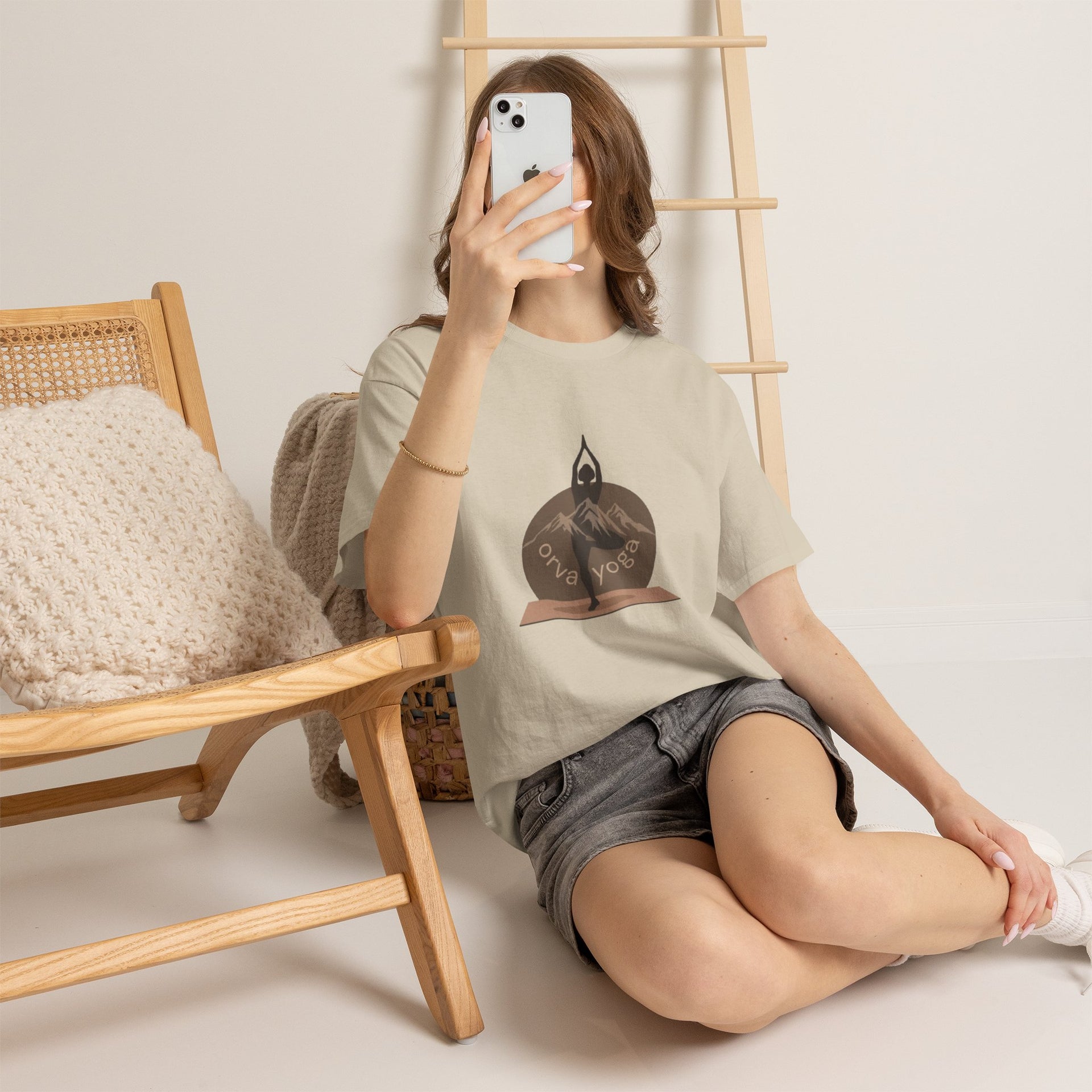 Yoga Tee — 'Orva Yoga' Mountain Pose Graphic T-Shirt