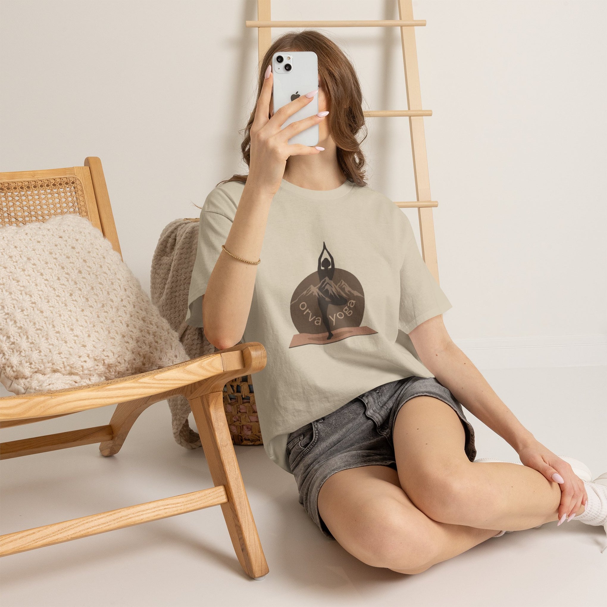 Yoga Tee — 'Orva Yoga' Mountain Pose Graphic T-Shirt