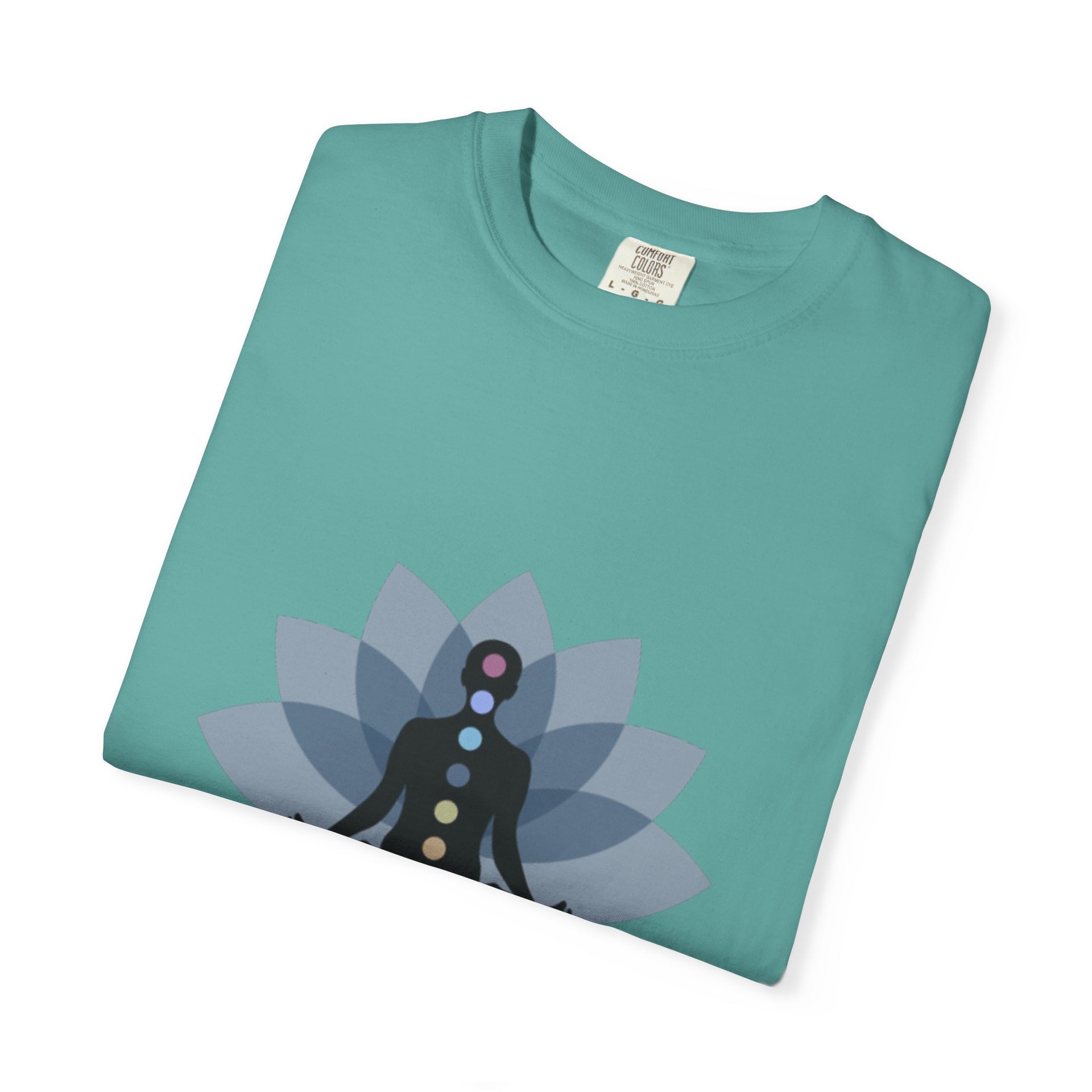 Yoga Chakra T‑Shirt — "Life Is Better With Yoga" Meditation Lotus Tee