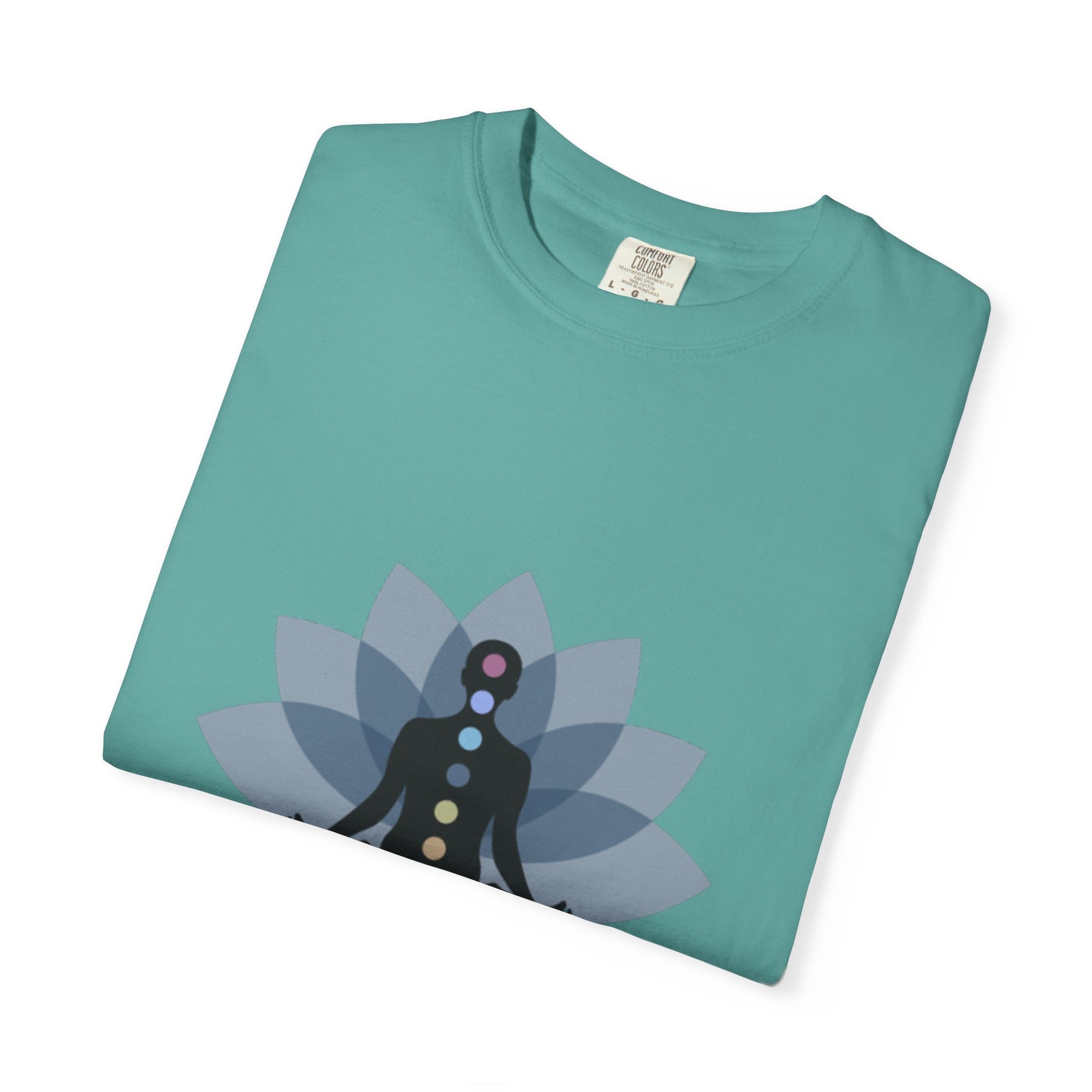 Yoga Chakra T‑Shirt — "Life Is Better With Yoga" Meditation Lotus Tee