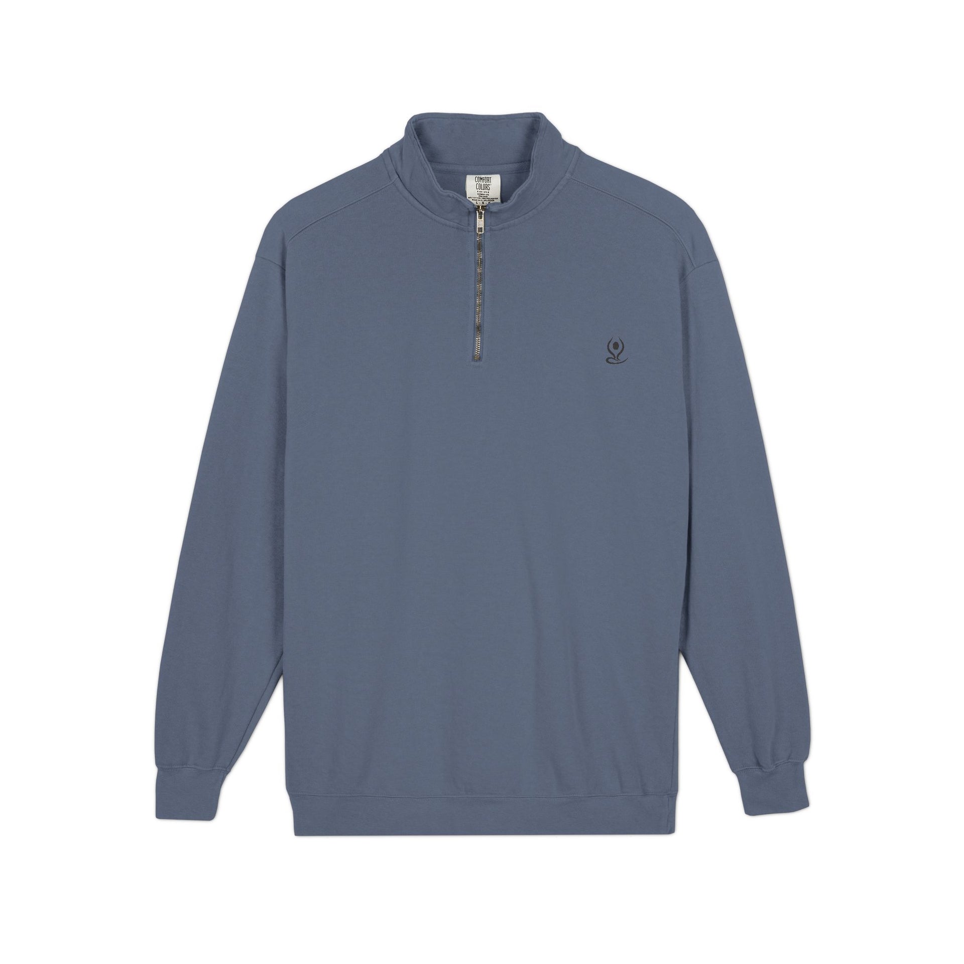 Quarter-Zip Sweatshirt — Mind Body Soul Graphic Relaxed Pullover