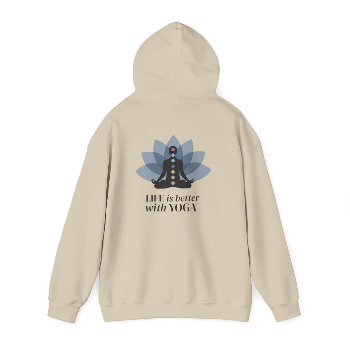 Yoga Hoodie — "Inhale Exhale" Meditation Sweatshirt
