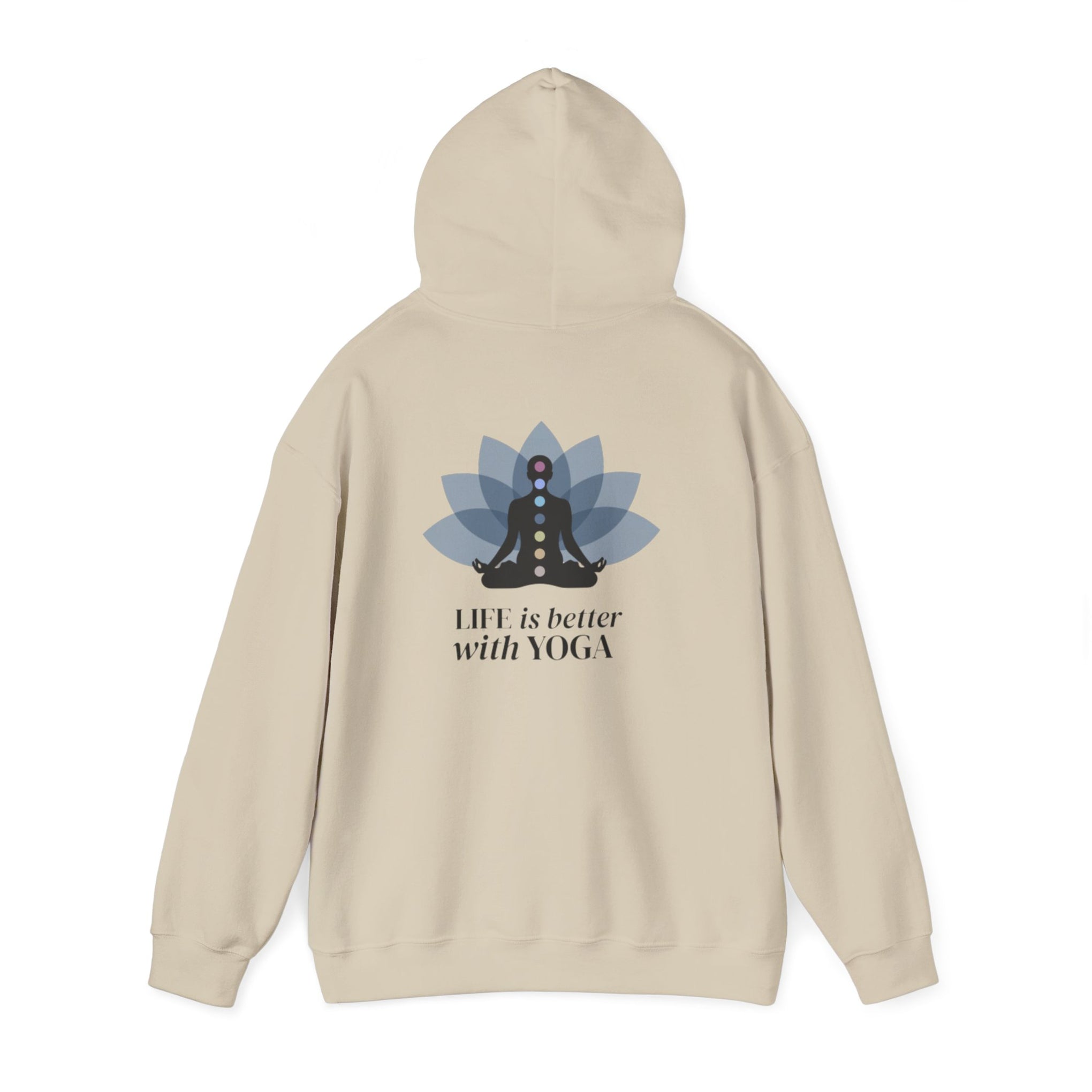 Yoga Hoodie — "Inhale Exhale" Meditation Sweatshirt