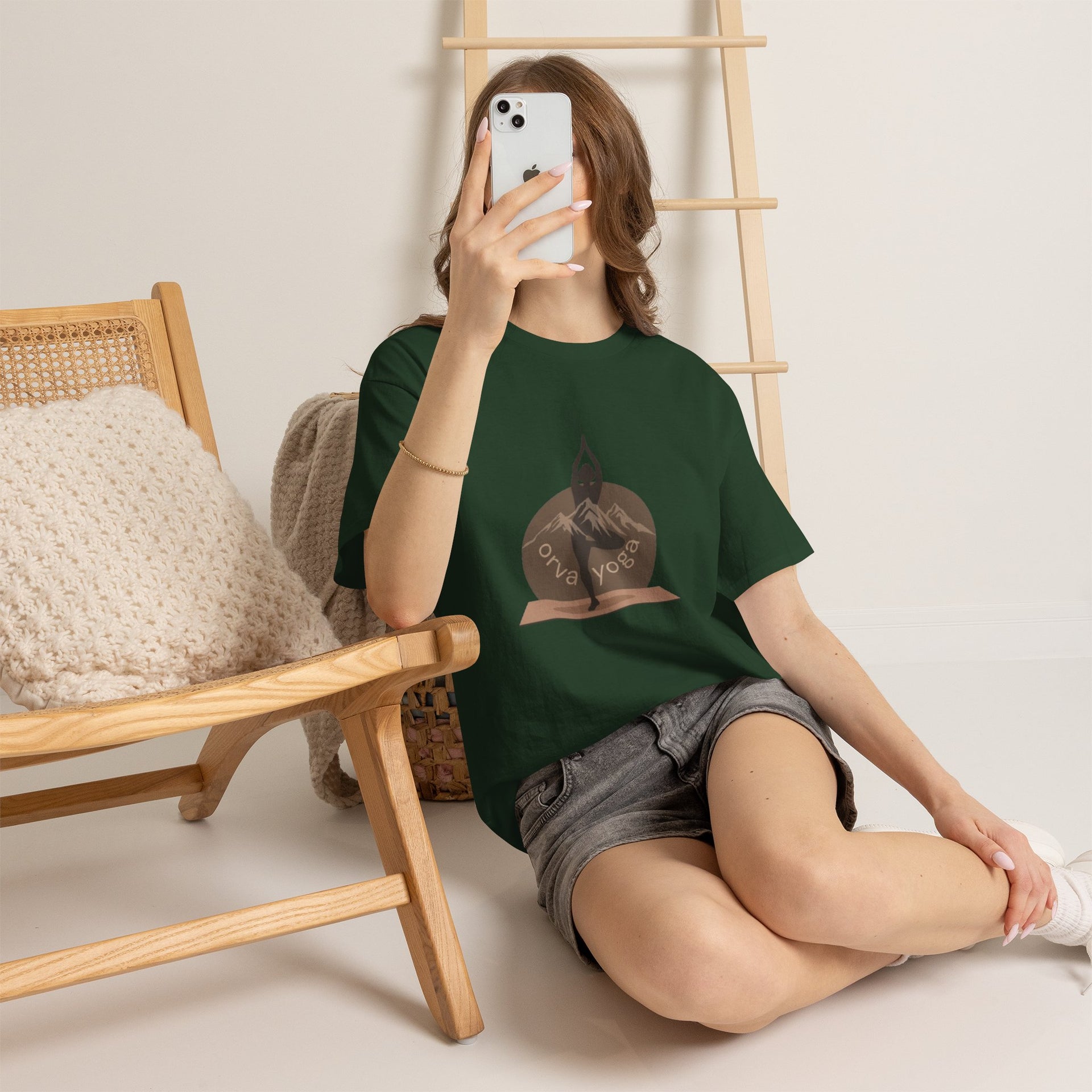 Yoga Tee — 'Orva Yoga' Mountain Pose Graphic T-Shirt