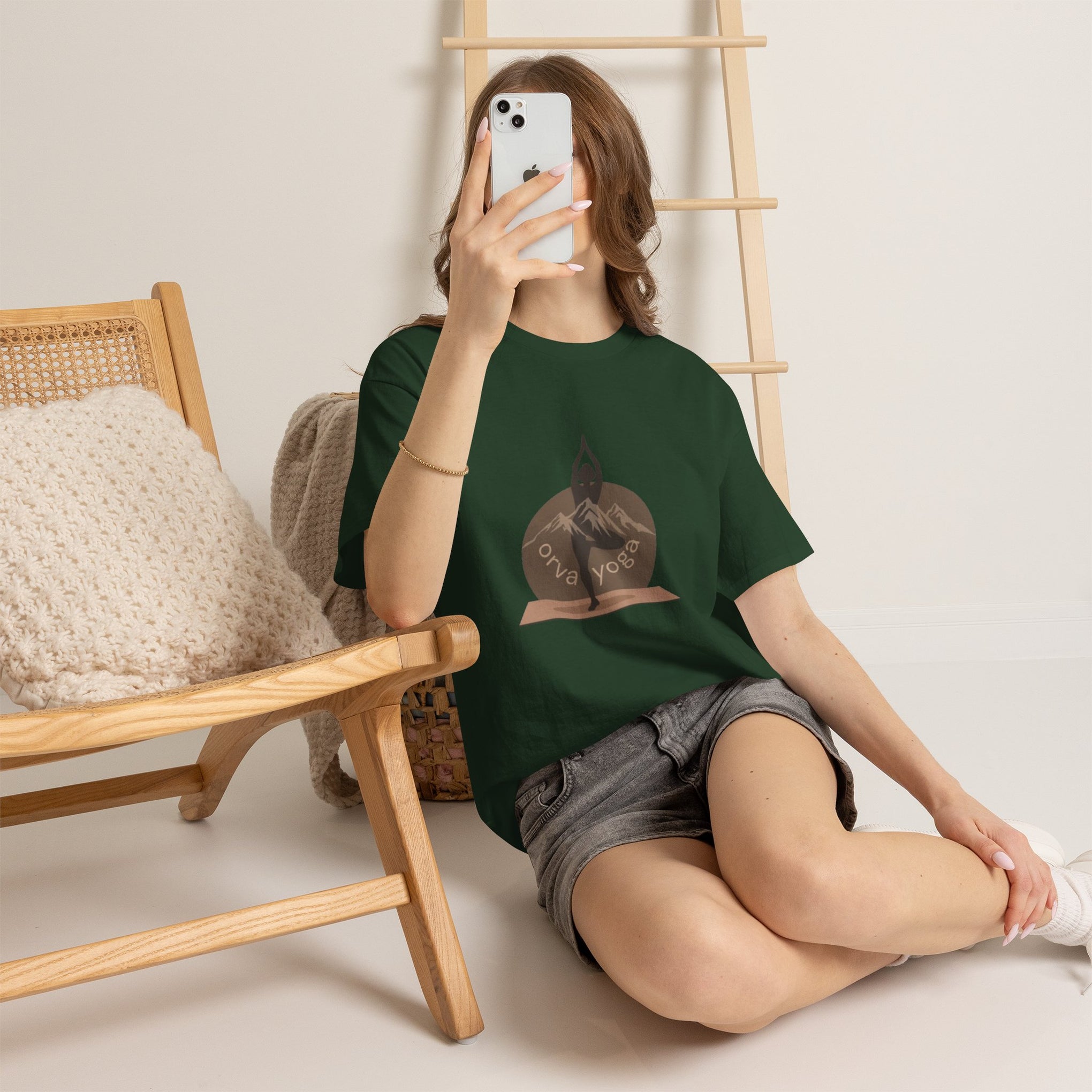 Yoga Tee — 'Orva Yoga' Mountain Pose Graphic T-Shirt