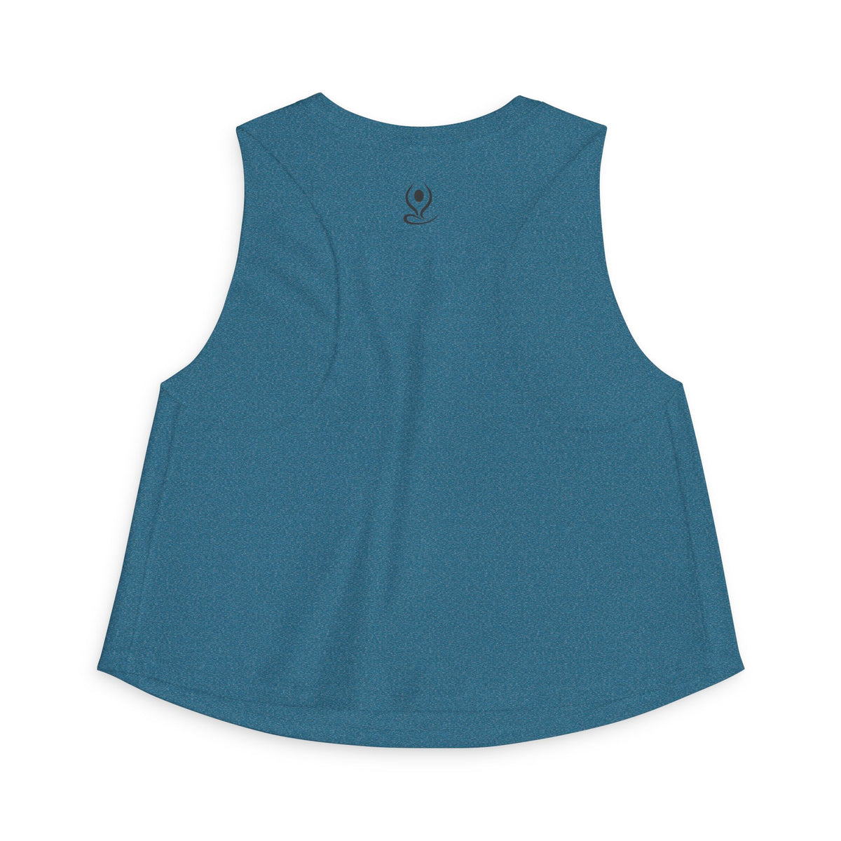 Crop Top — Minimal White Yoga Tank, Relaxed Women's Workout Lounge Top
