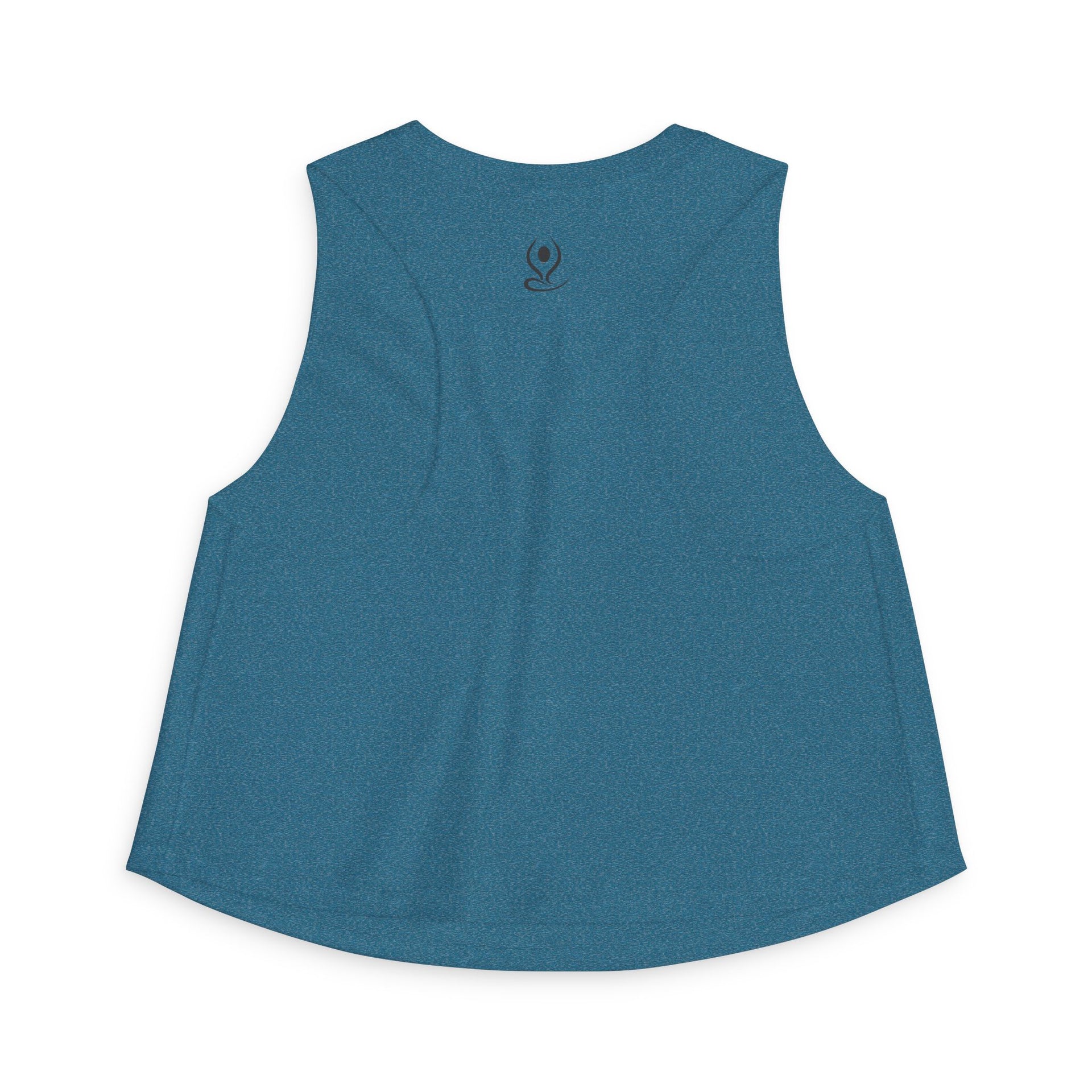 Crop Top — Minimal White Yoga Tank, Relaxed Women's Workout & Lounge Top