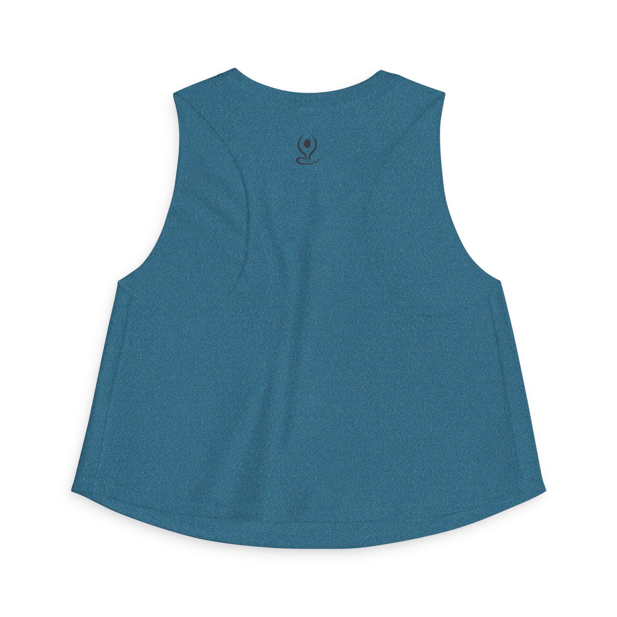 Crop Top — Minimal White Yoga Tank, Relaxed Women's Workout & Lounge Top