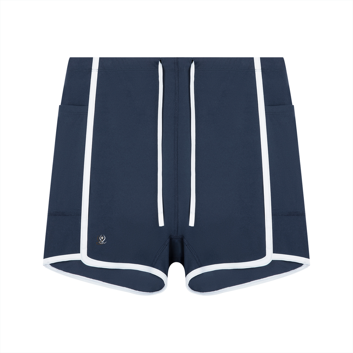 Women's High Rise Color Block Yoga Shorts