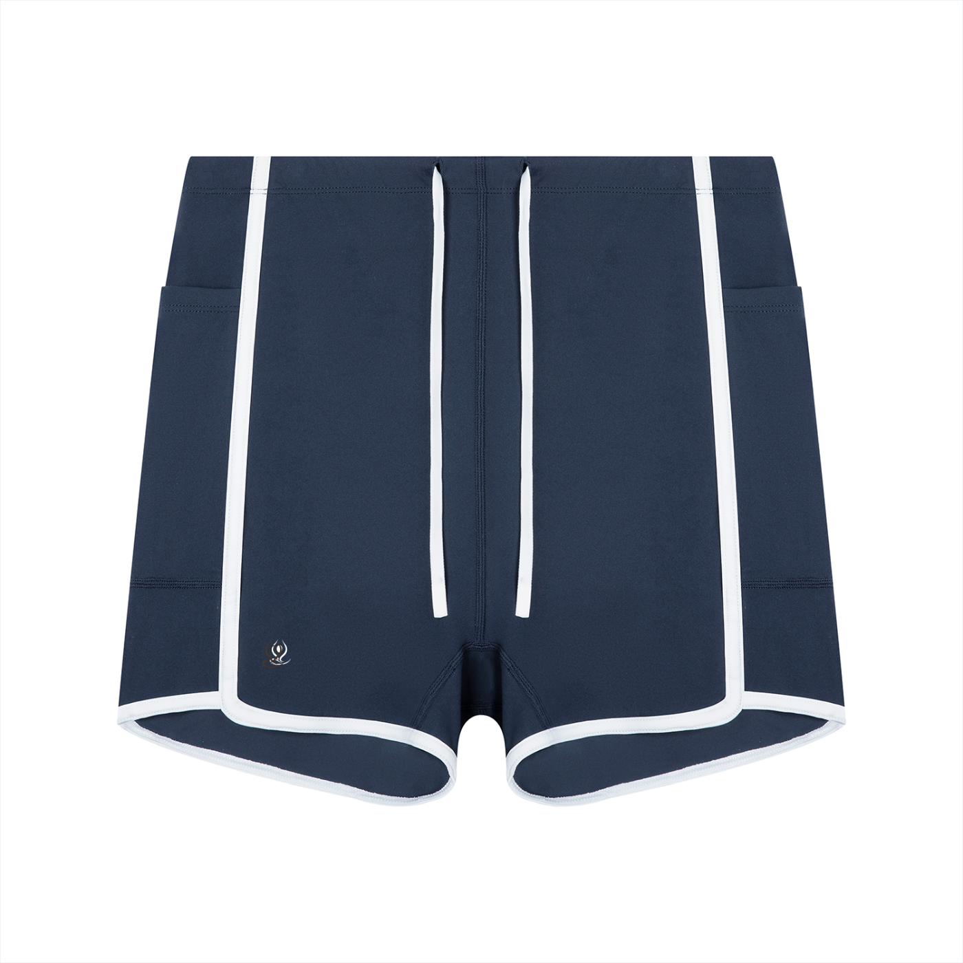 Women's High Rise Color Block Yoga Shorts