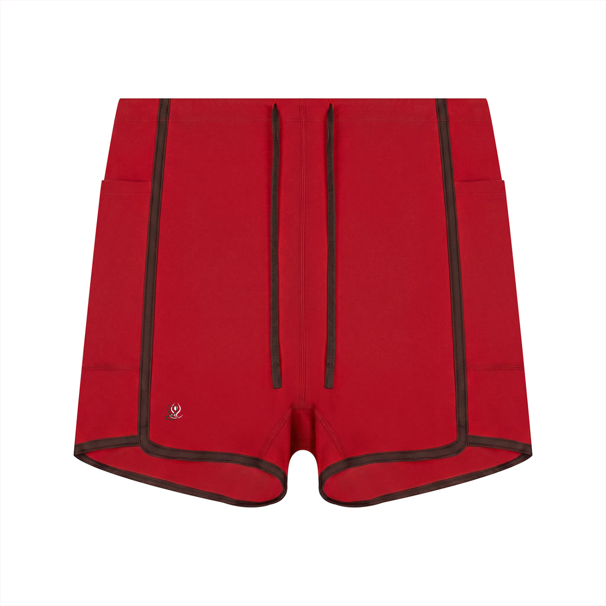 Women's High Rise Color Block Yoga Shorts