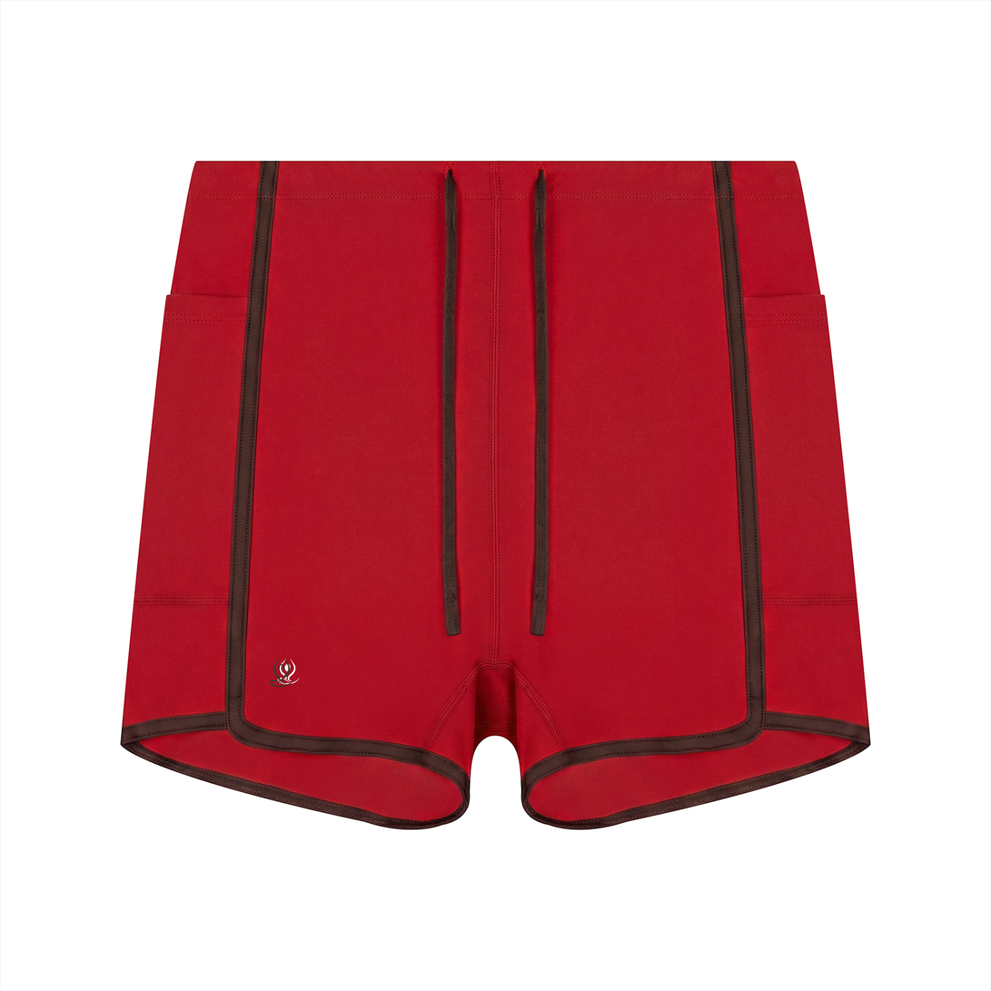 Women's High Rise Color Block Yoga Shorts