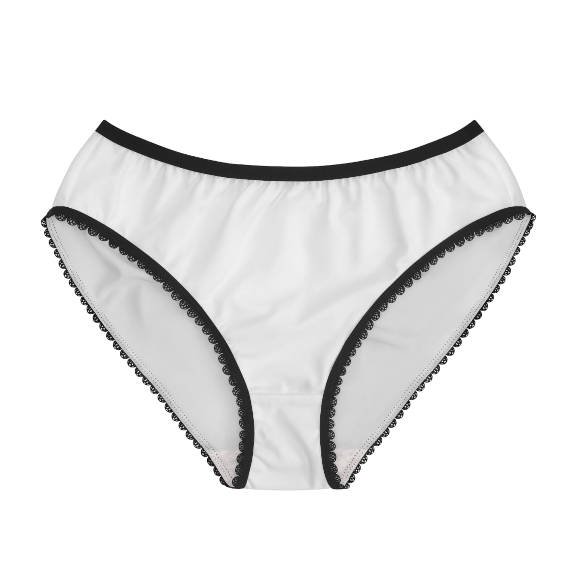 Women's Briefs — Minimal Yoga Lotus Logo Lace-Trim Underwear