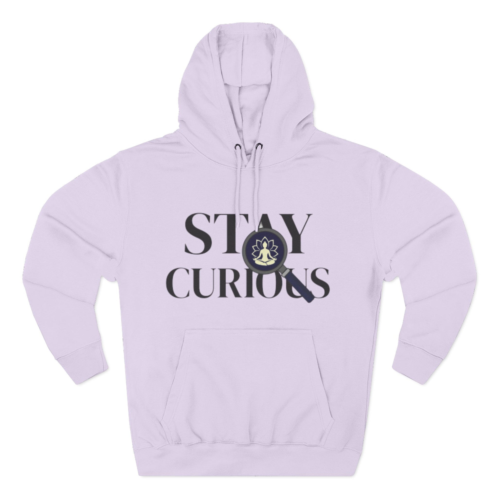 Stay Curious Fleece Hoodie — 'Inhale Exhale' Mindfulness Hoodie