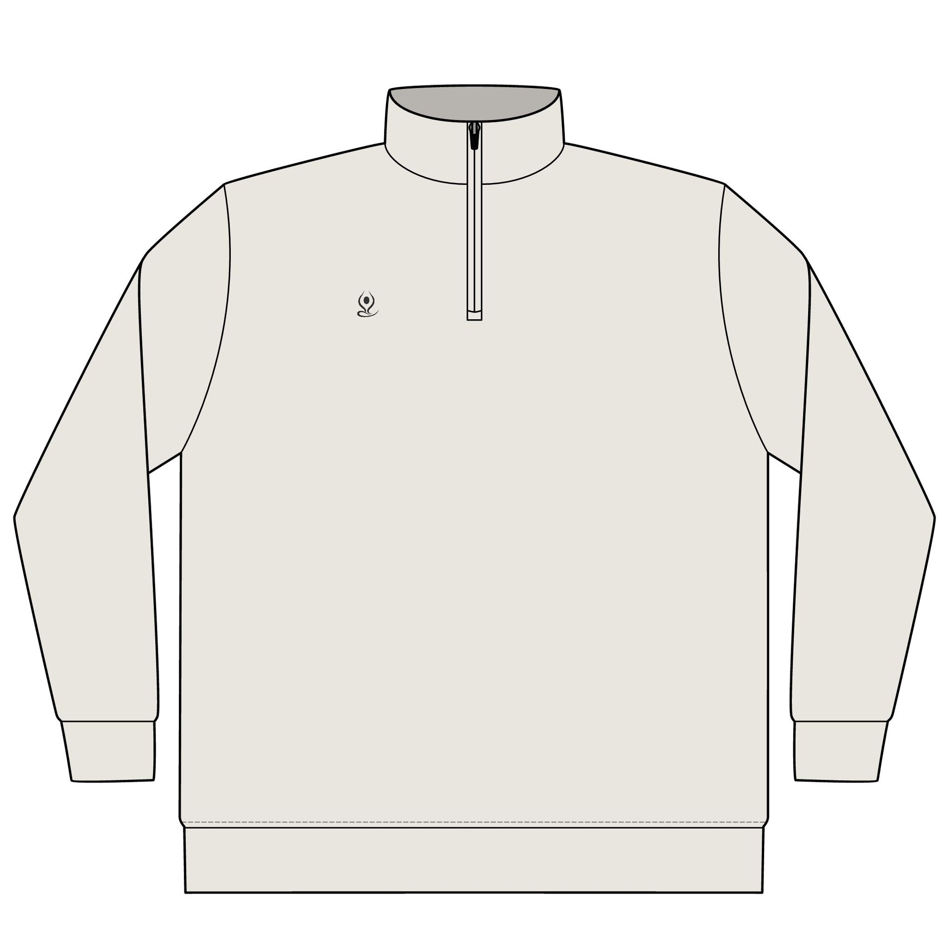 Quarter-Zip Pullover — Yoga & Chill Smiley Daisy Relaxed Pullover