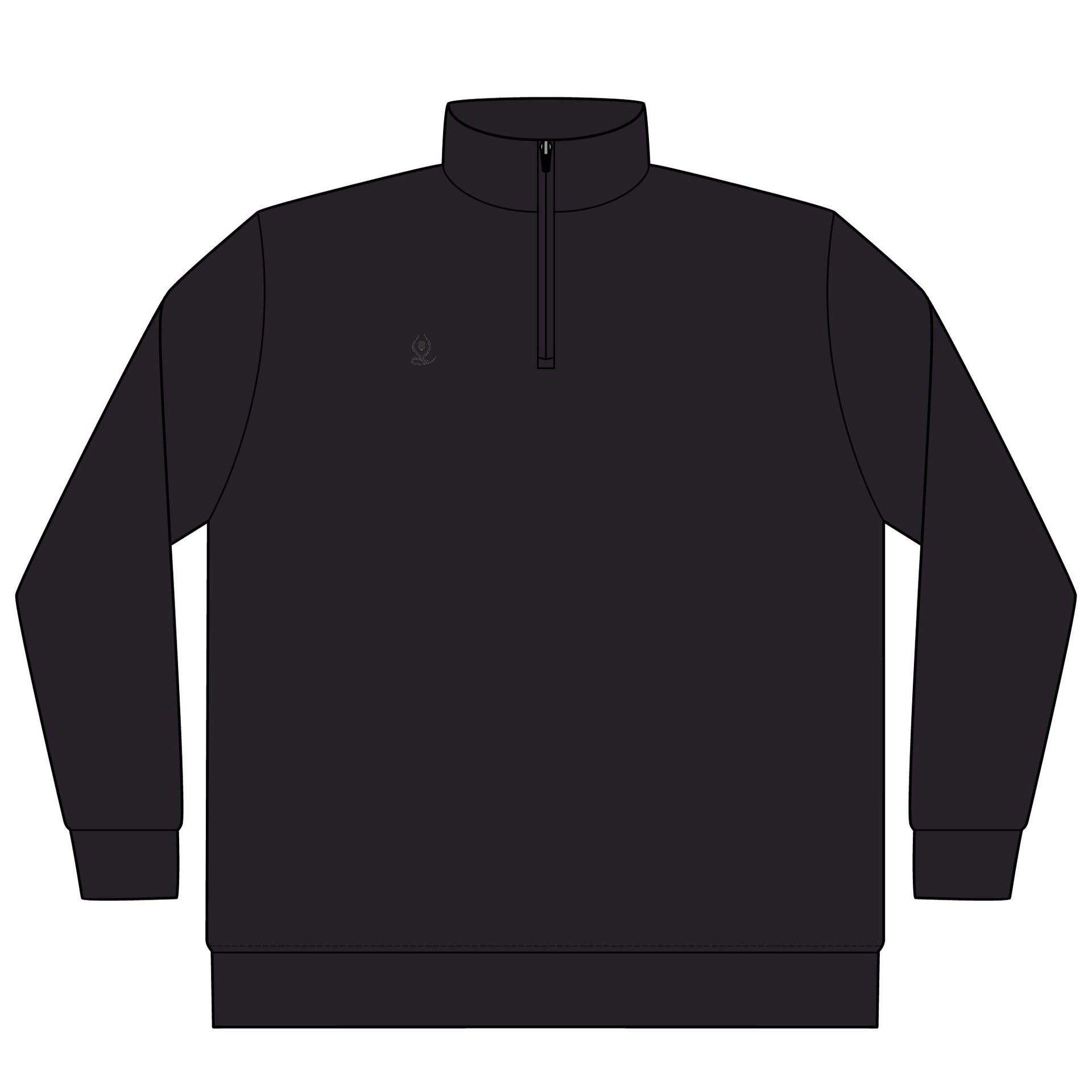 Quarter-Zip Pullover — Yoga & Chill Smiley Daisy Relaxed Pullover