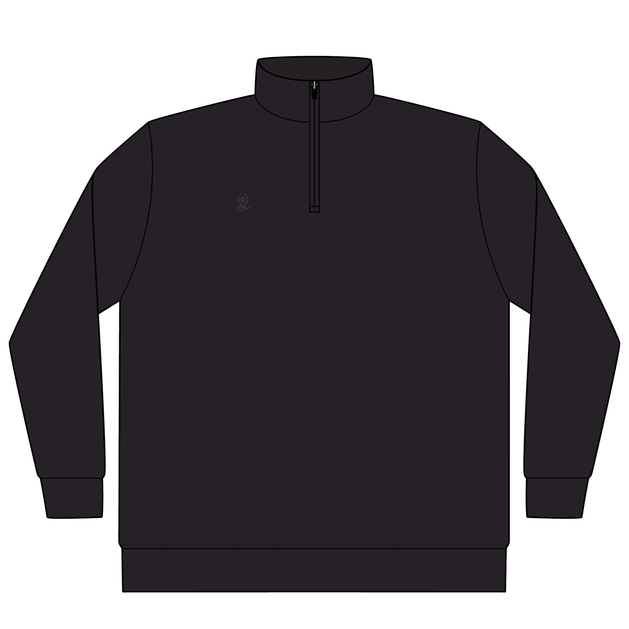 Quarter-Zip Pullover — Yoga & Chill Smiley Daisy Relaxed Pullover