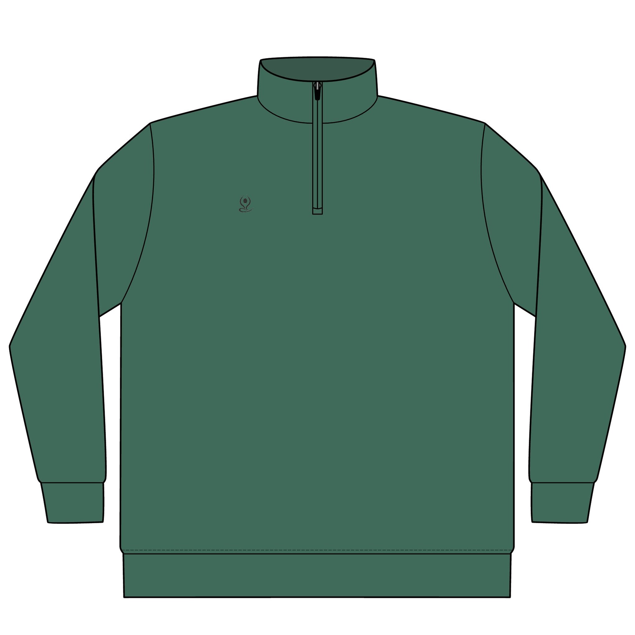 Quarter-Zip Pullover — Yoga & Chill Smiley Daisy Relaxed Pullover