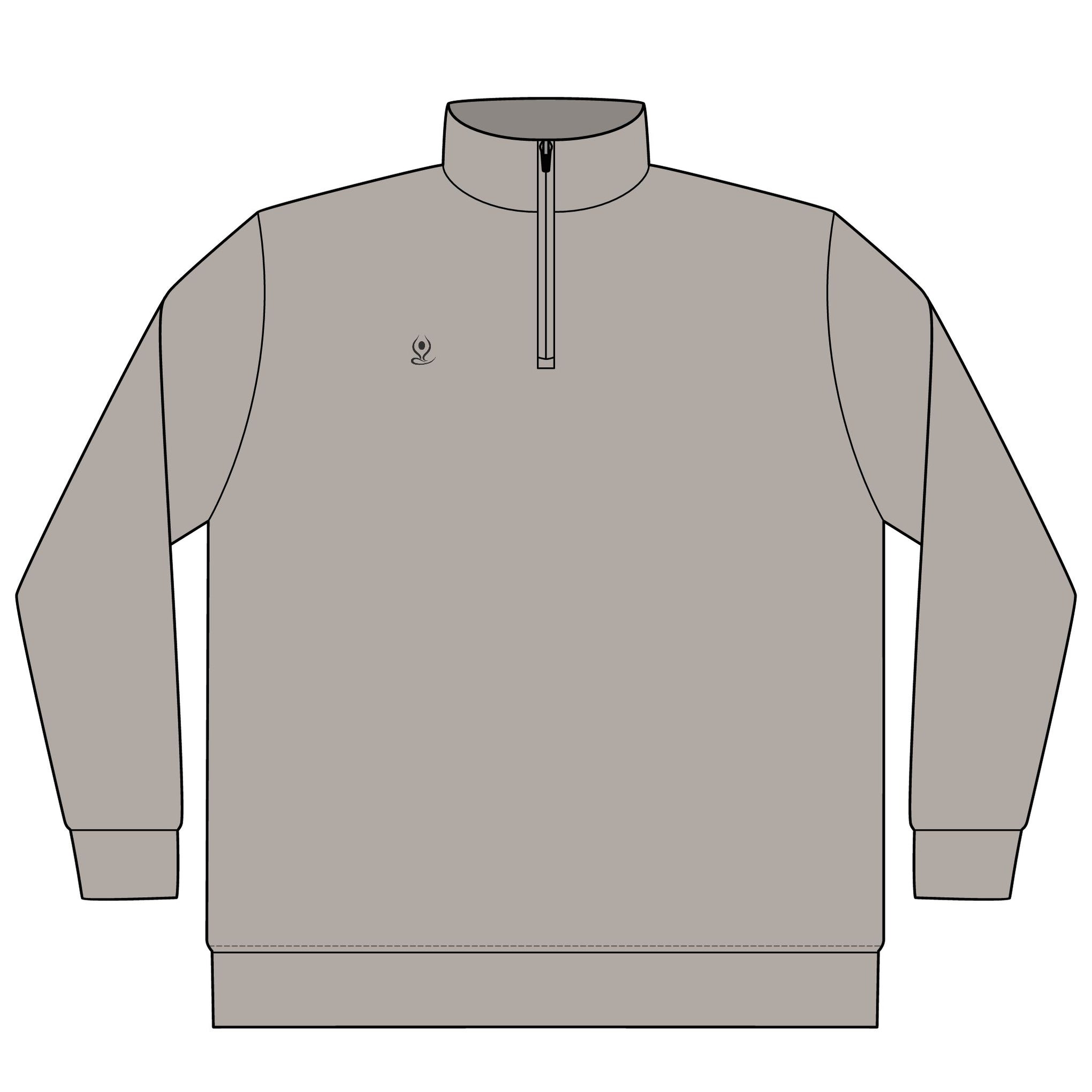 Quarter-Zip Pullover — Yoga & Chill Smiley Daisy Relaxed Pullover