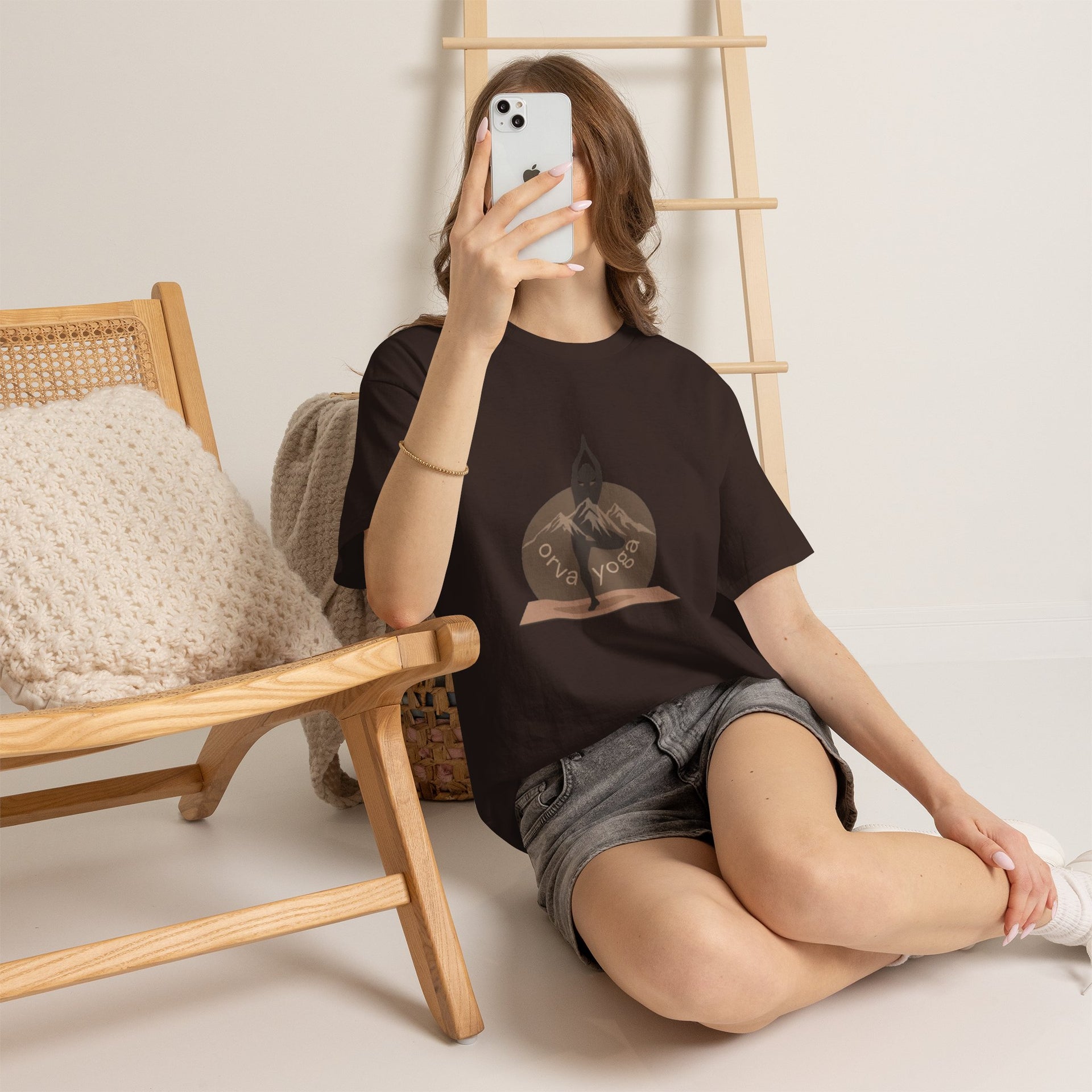Yoga Tee — 'Orva Yoga' Mountain Pose Graphic T-Shirt