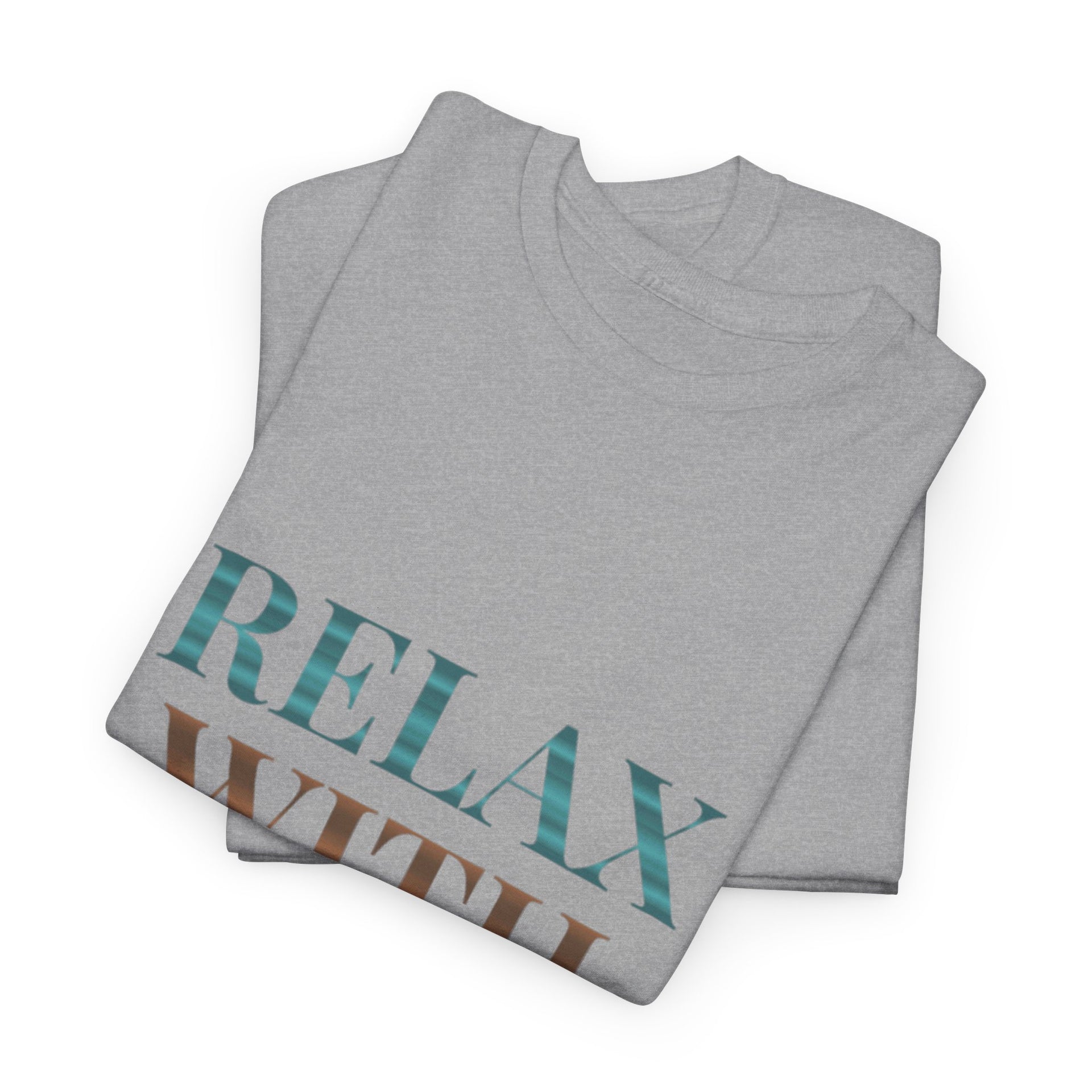 Relax With Yoga T-Shirt — Minimal Wellness Tee for Yogis & Meditation