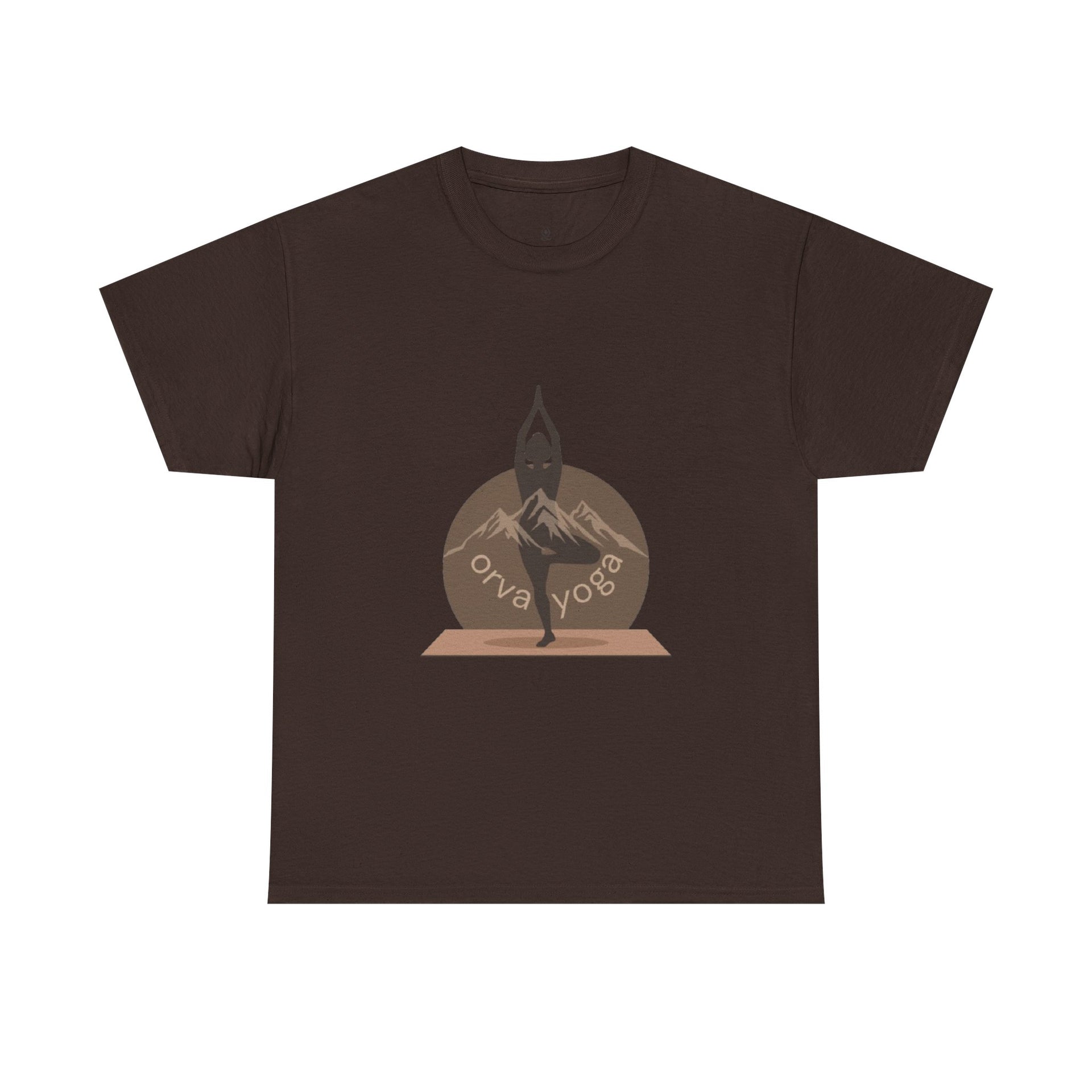 Yoga Tee — 'Orva Yoga' Mountain Pose Graphic T-Shirt