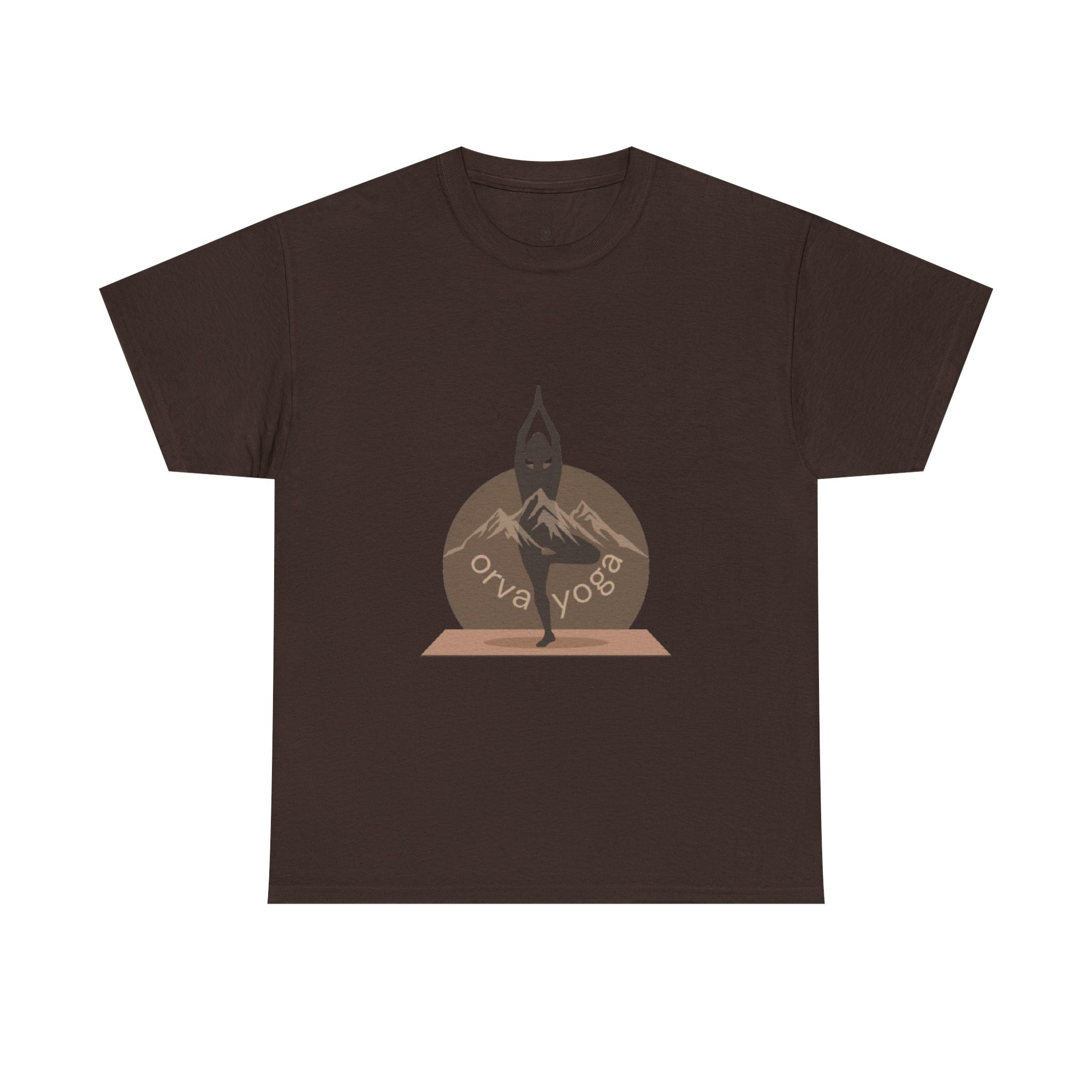 Yoga Tee — 'Orva Yoga' Mountain Pose Graphic T-Shirt