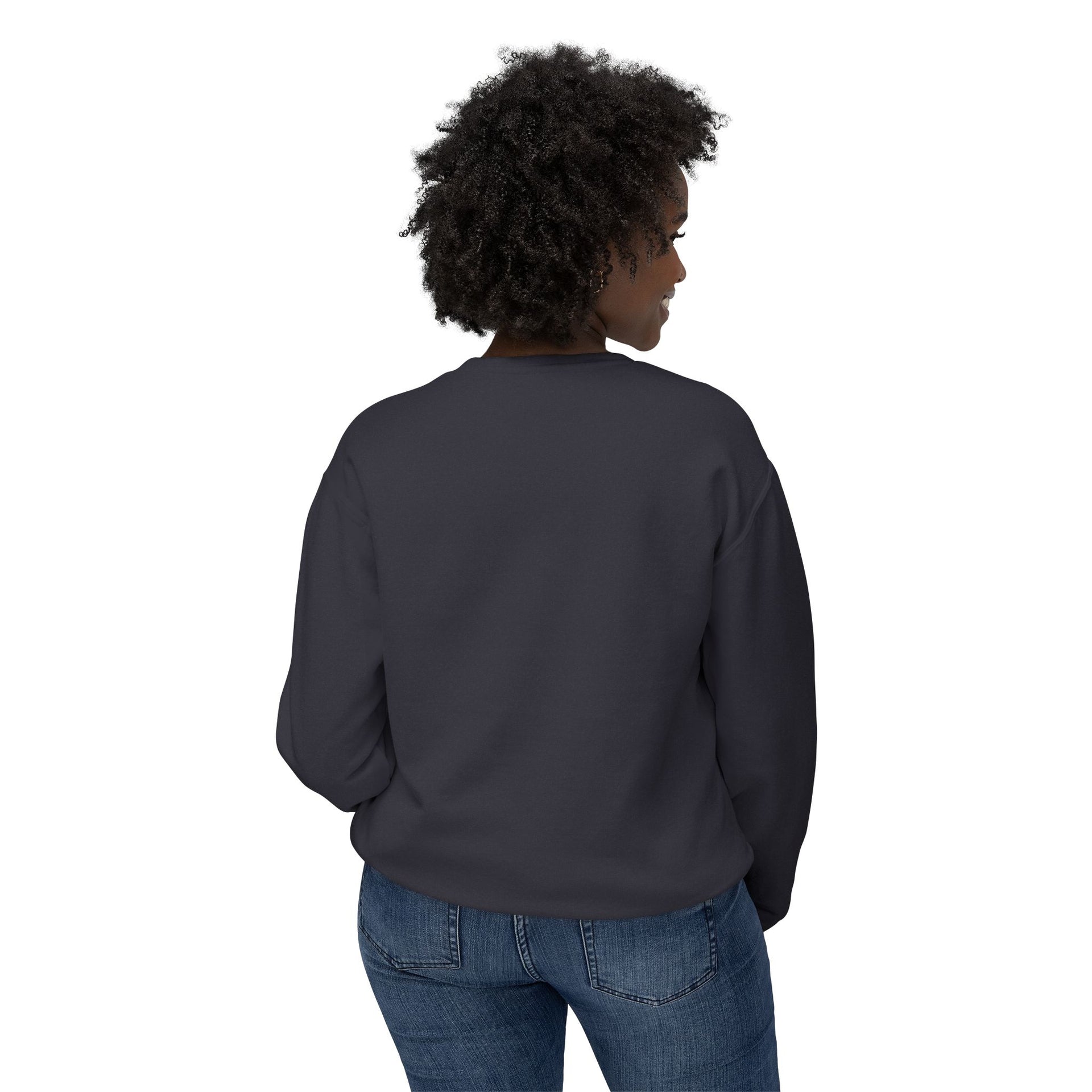 Yoga Pose Crewneck Sweatshirt — 'YOGA' Silhouette Design