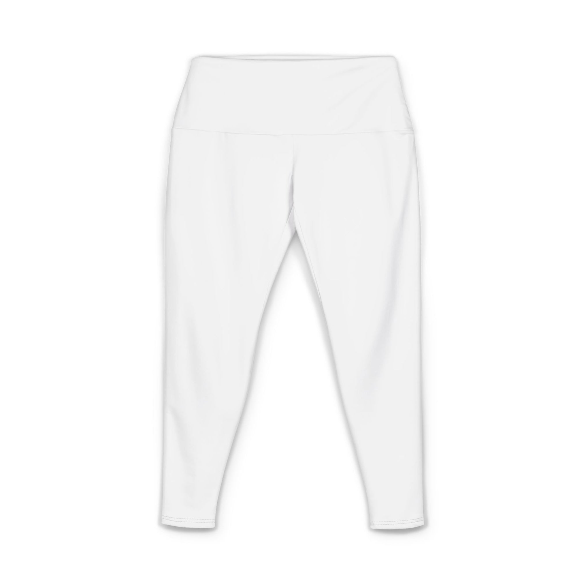 Yoga Pants — Women's High-Waist AOP Leggings with Minimal Lotus Logo