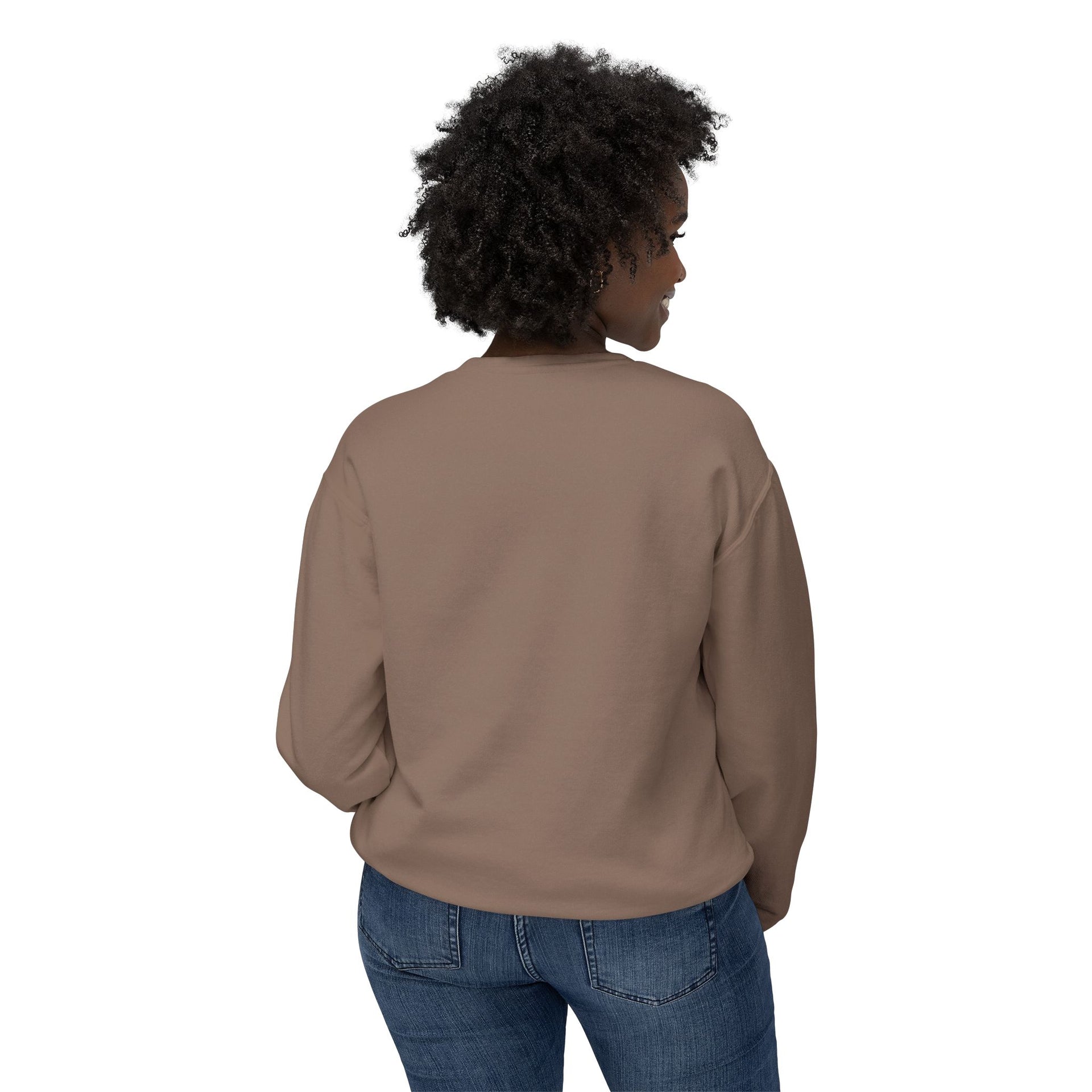 Yoga Pose Crewneck Sweatshirt — 'YOGA' Silhouette Design