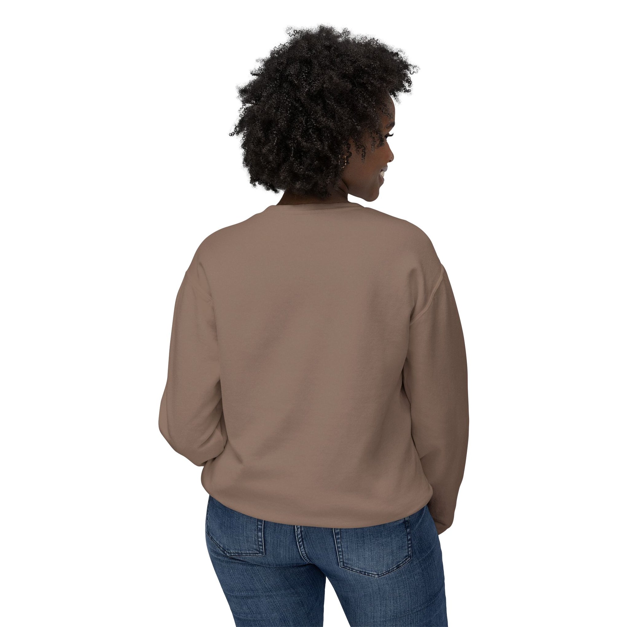 Yoga Pose Crewneck Sweatshirt — 'YOGA' Silhouette Design