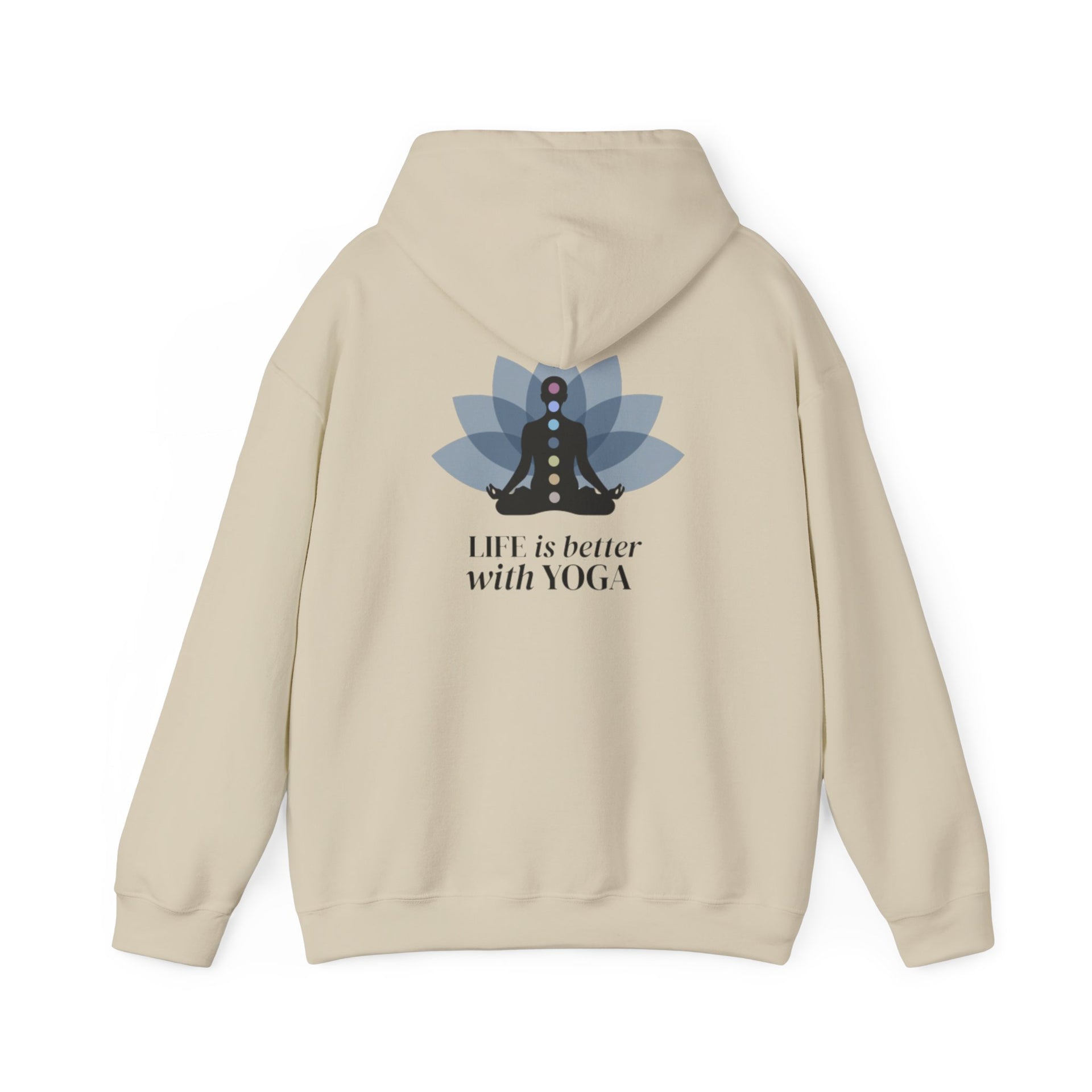 Yoga Hoodie — "Inhale Exhale" Meditation Sweatshirt