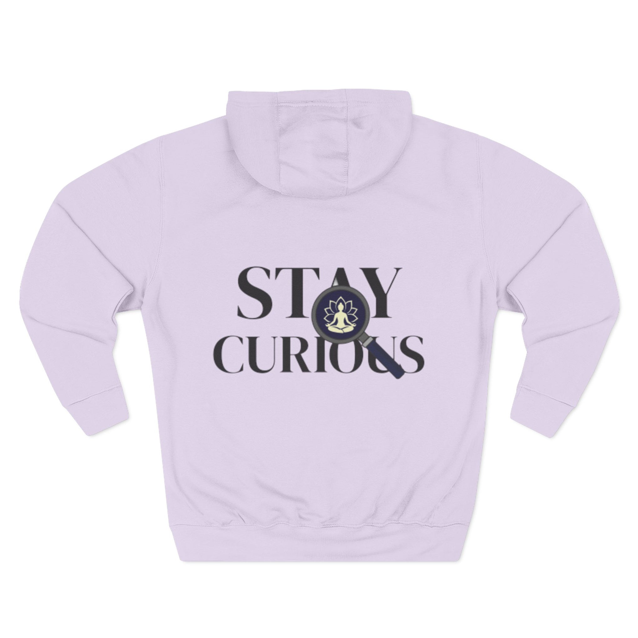 Stay Curious Fleece Hoodie — 'Inhale Exhale' Mindfulness Hoodie