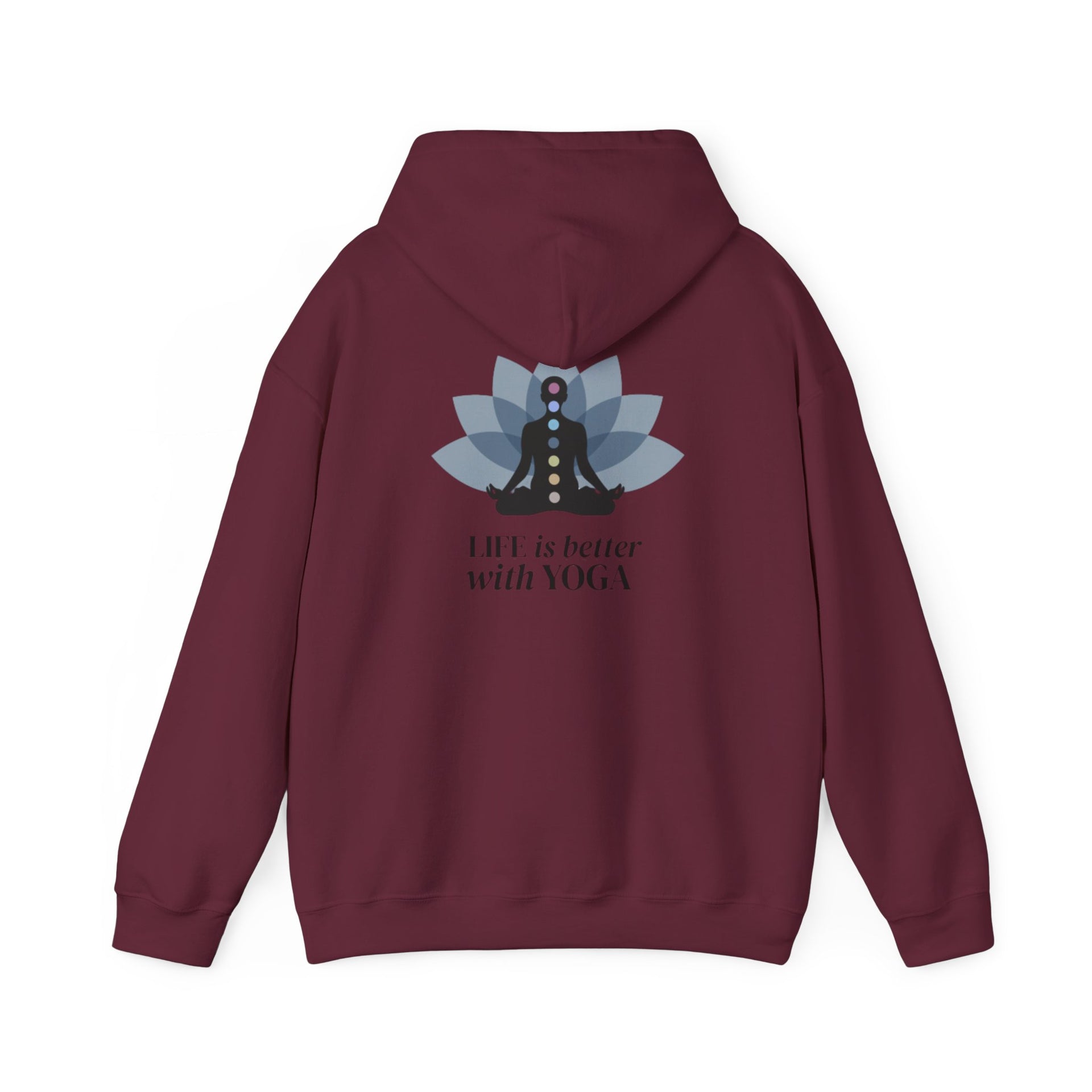 Yoga Hoodie — "Inhale Exhale" Meditation Sweatshirt