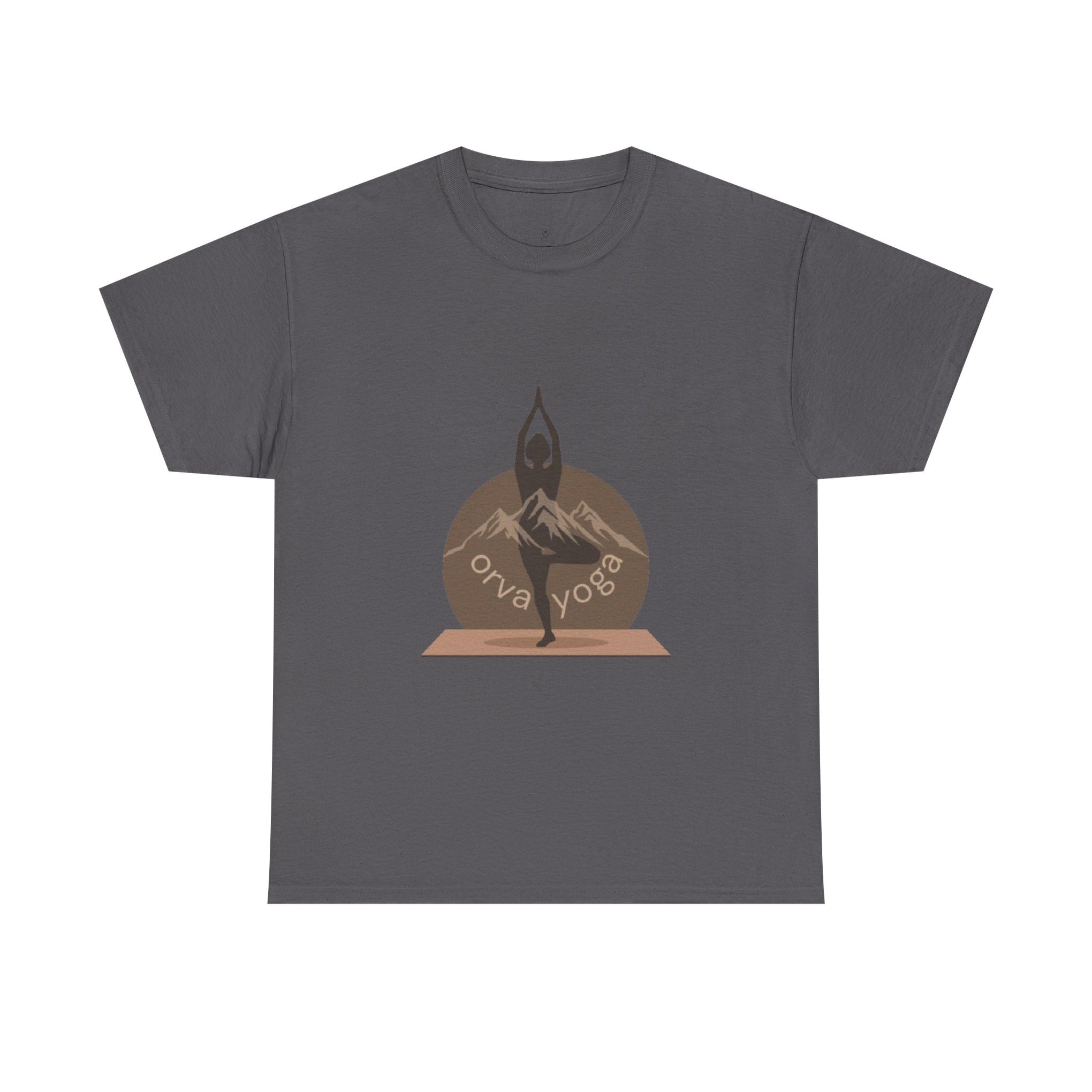 Yoga Tee — 'Orva Yoga' Mountain Pose Graphic T-Shirt