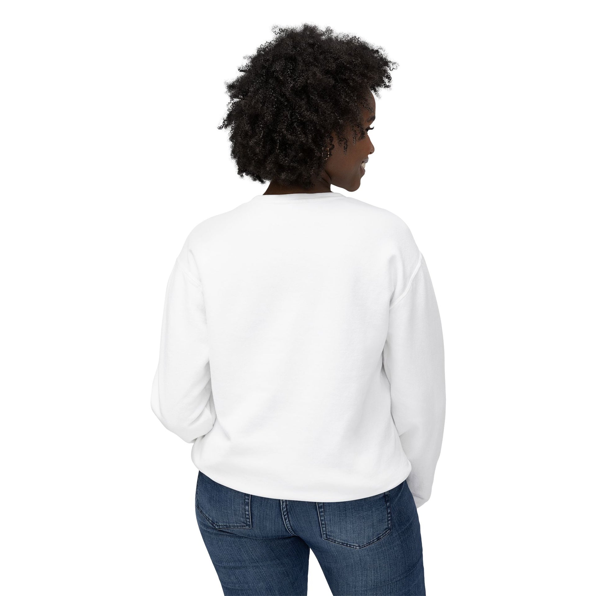 Yoga Pose Crewneck Sweatshirt — 'YOGA' Silhouette Design