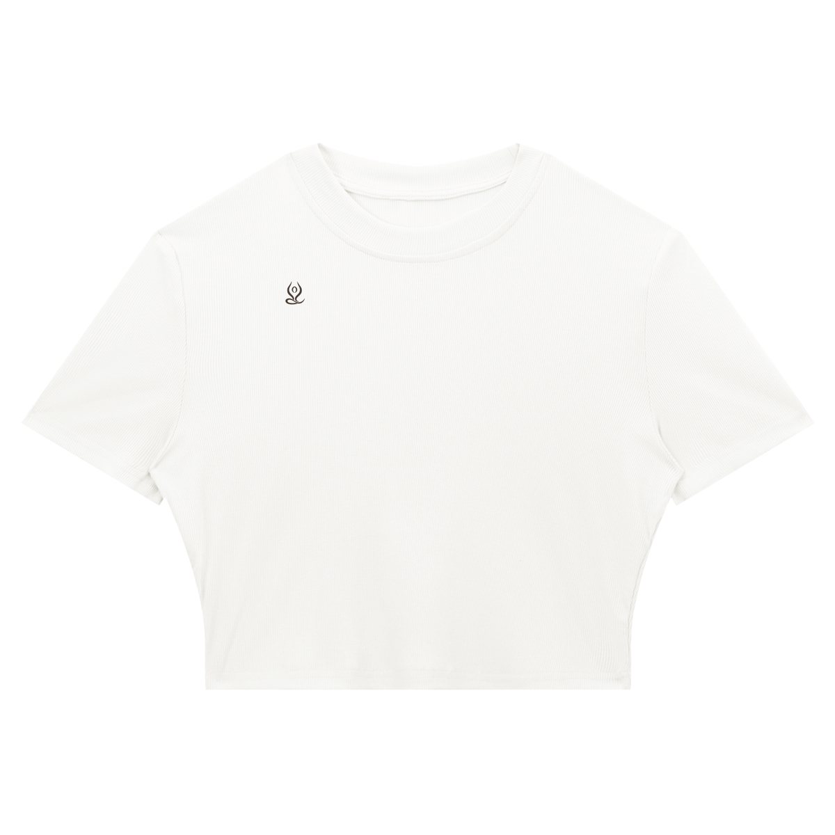 Women's Slim Ribbed Crop T-Shirt