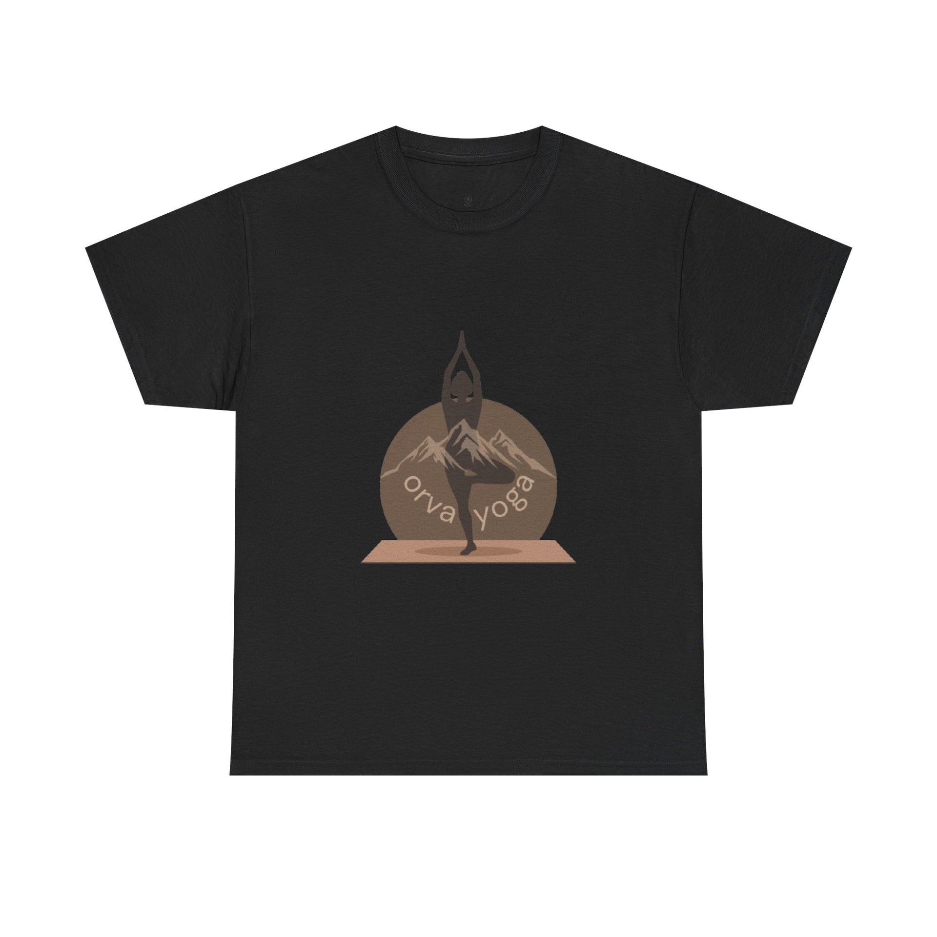 Yoga Tee — 'Orva Yoga' Mountain Pose Graphic T-Shirt